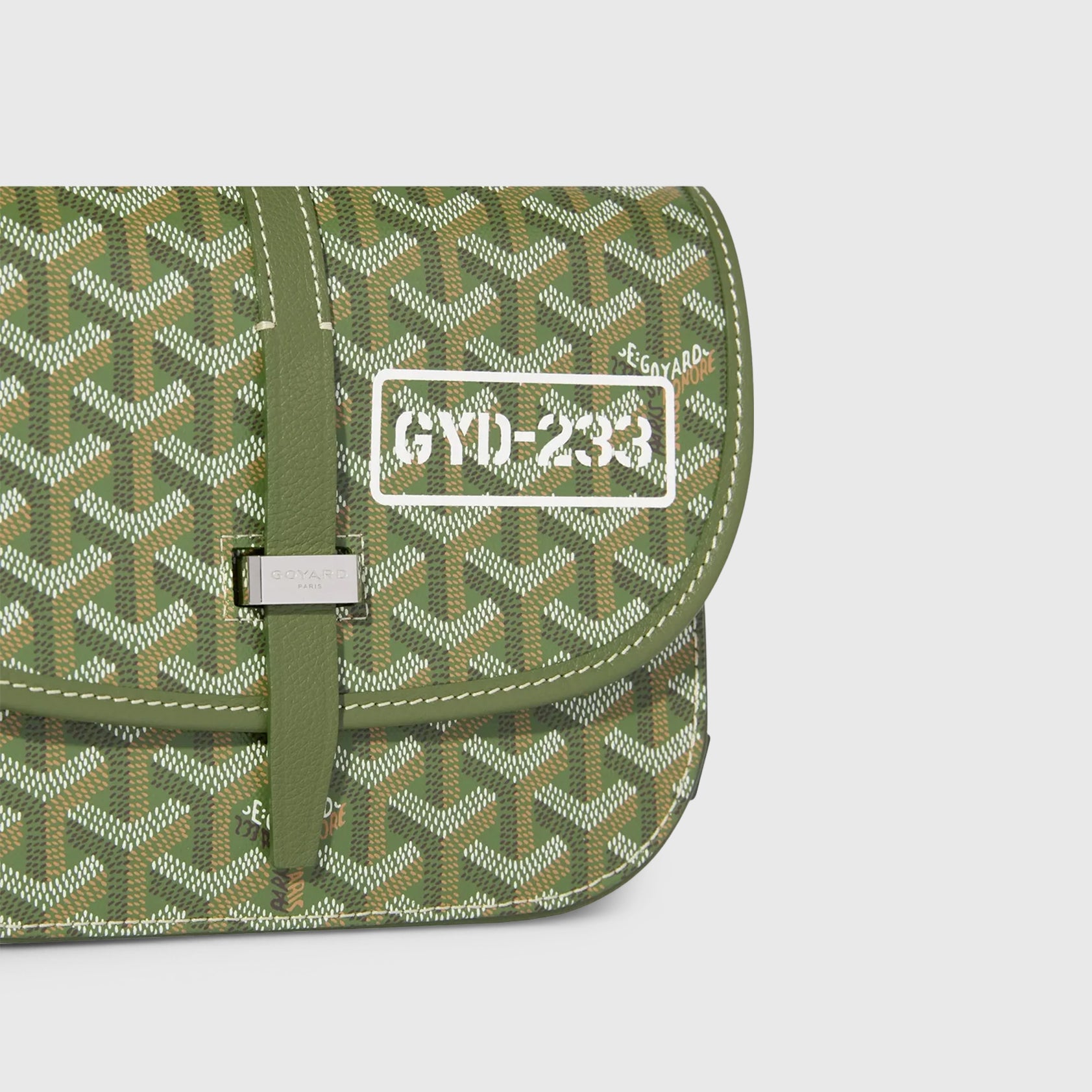 Goyard Belvedere Bag PM Khaki Palladium Hardware Limited Edition