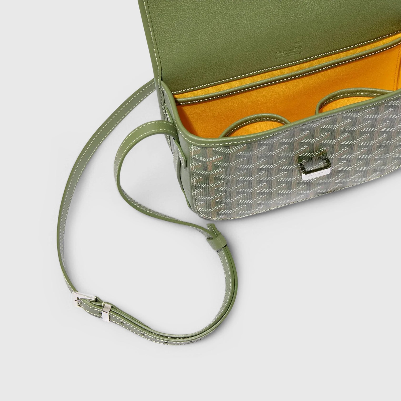 Goyard Belvedere Bag PM Khaki Palladium Hardware Limited Edition