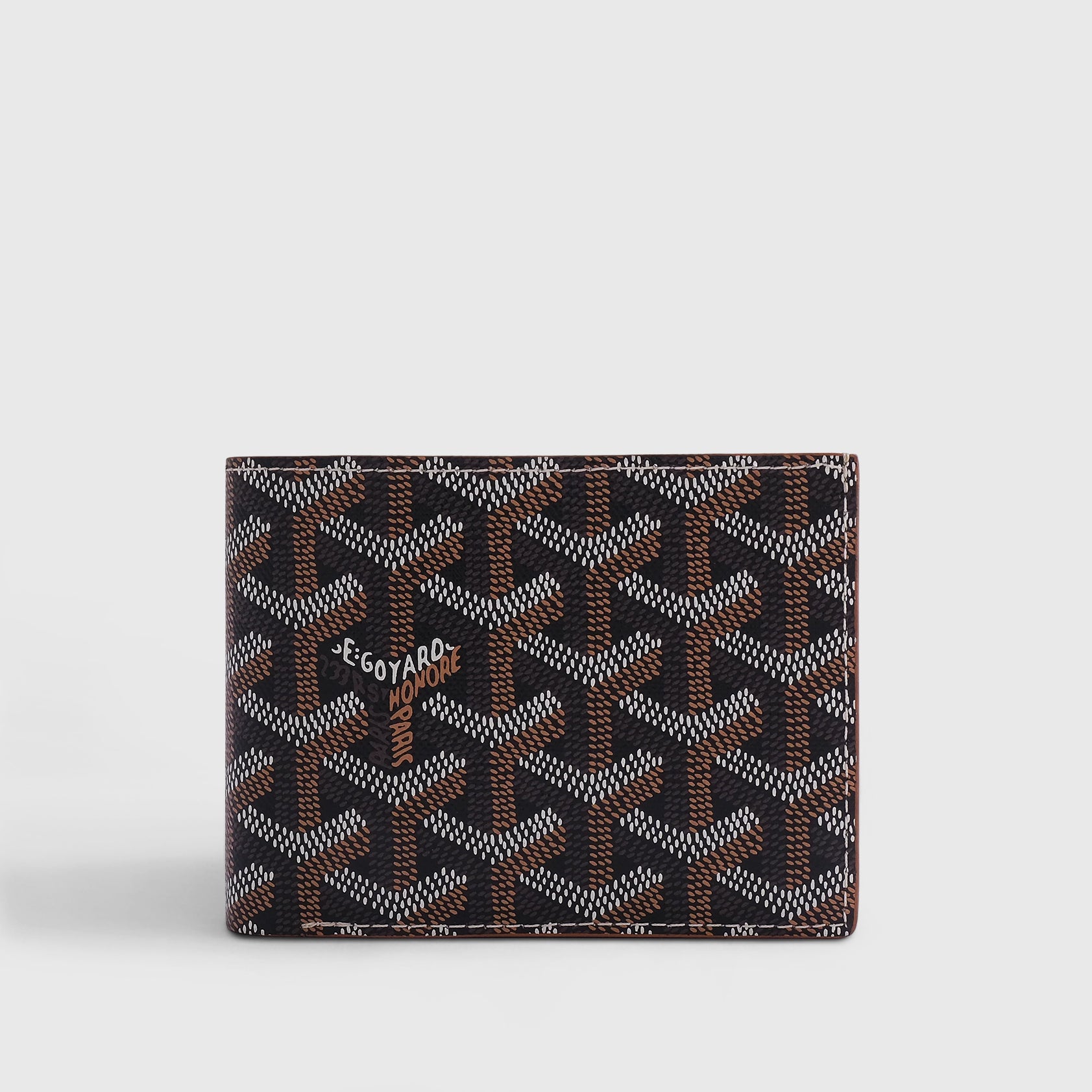 Goyard Bi-Fold Victoire Wallet Black/Tan - eliteUSA