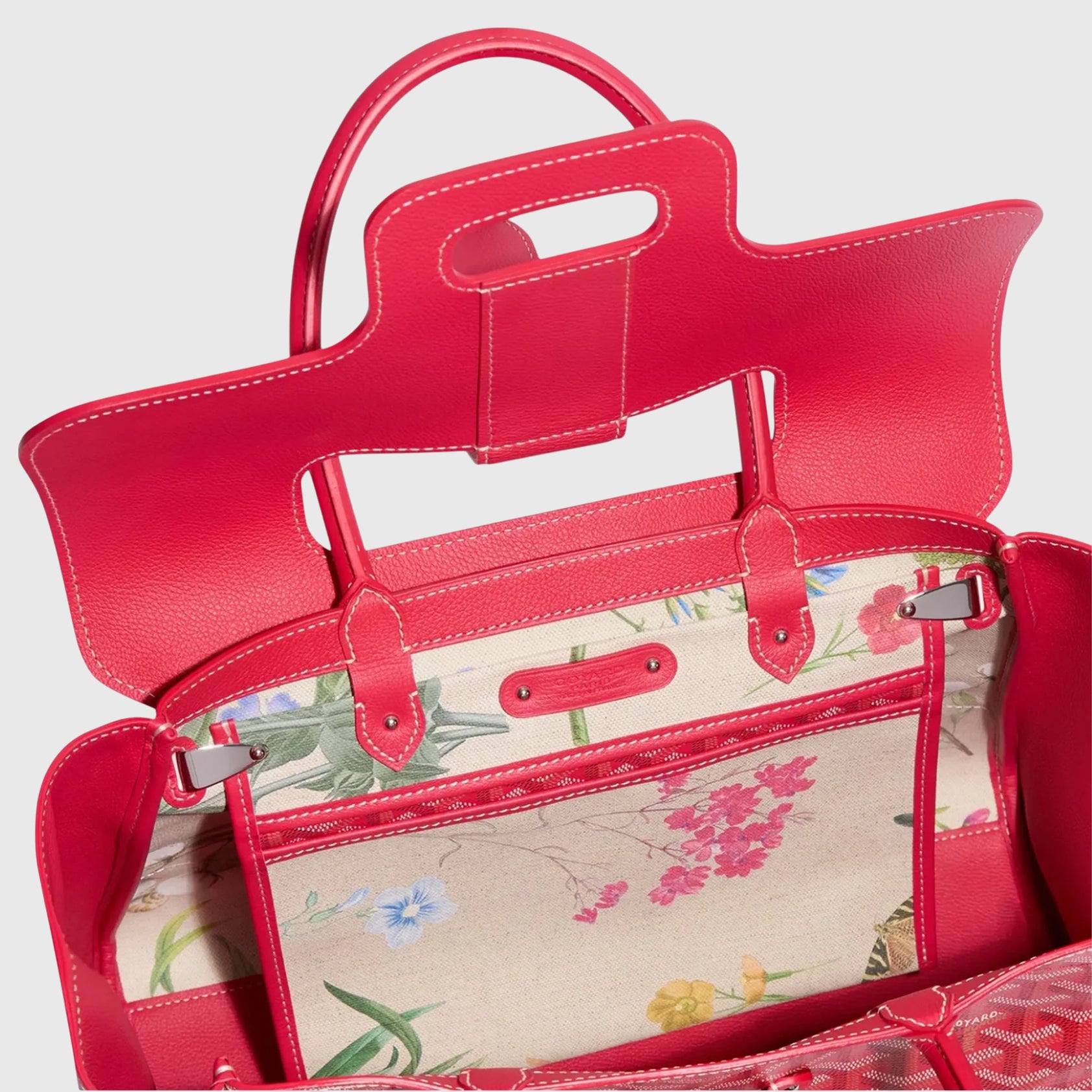 Goyard Cabas Saïgon Tote Bag Fuchsia/Floral Limited Edition