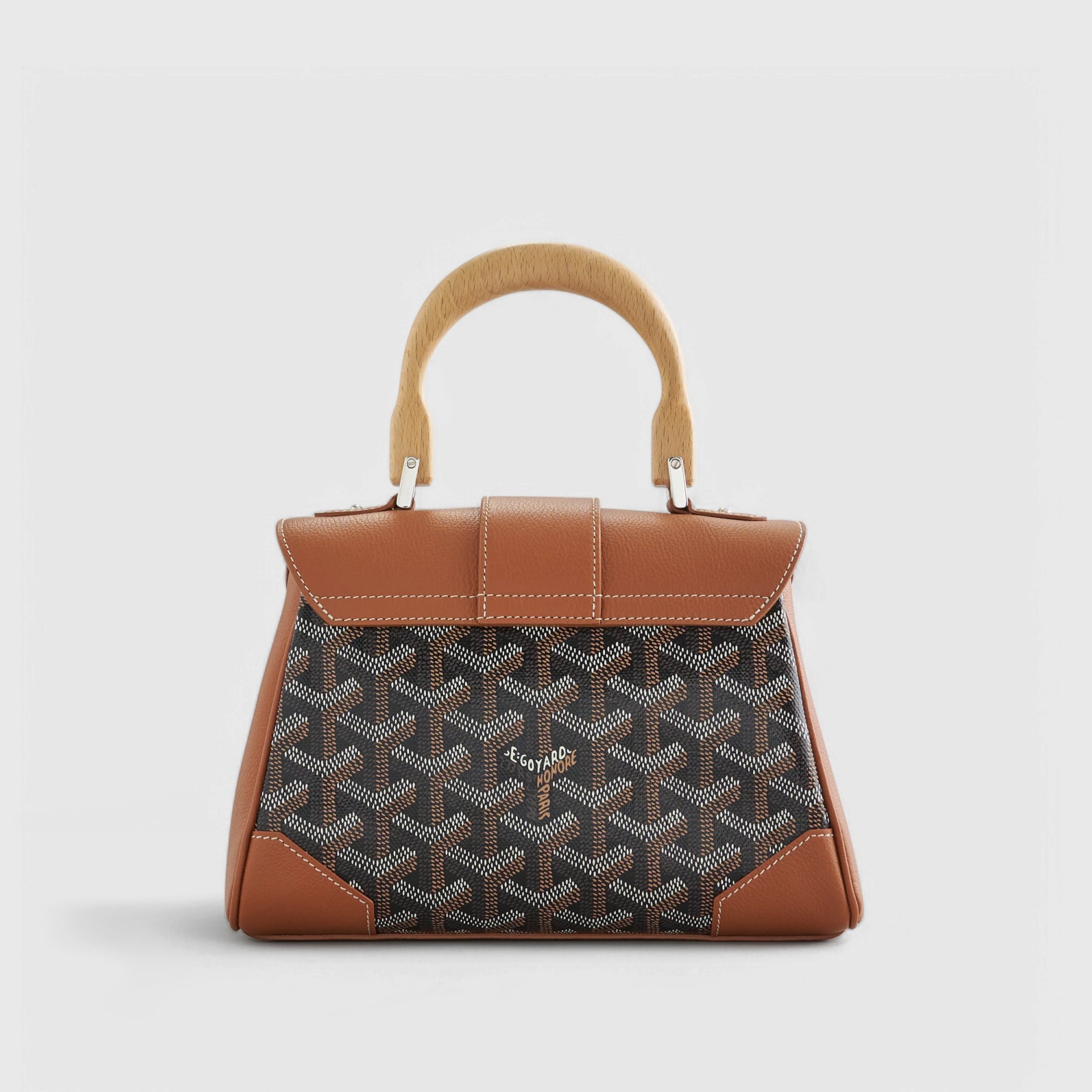 Goyard Saigon Mini Black/Tan Palladium Hardware - eliteUSA