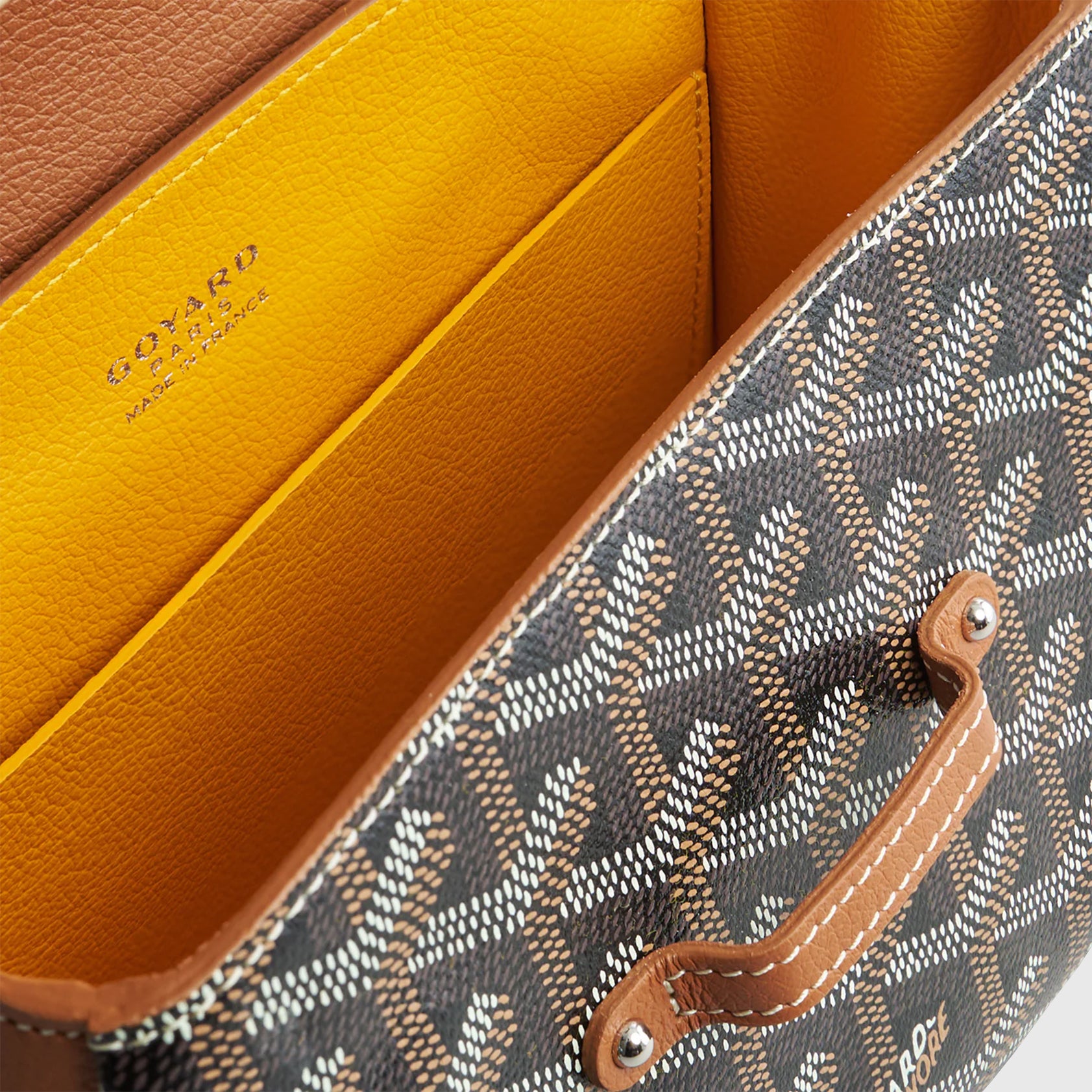 Goyard Saigon Mini Black/Tan Palladium Hardware - eliteUSA