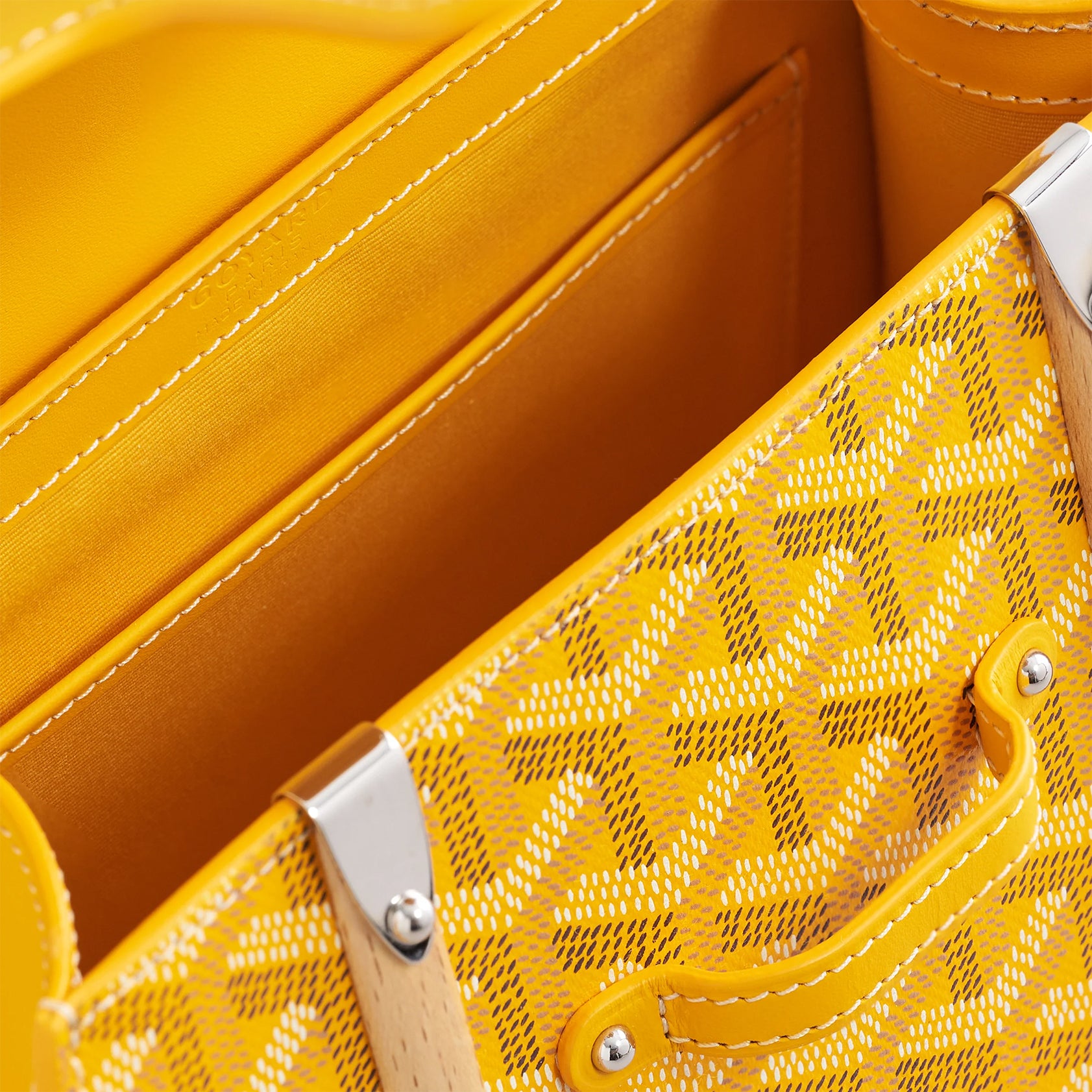 Goyard Saigon Structured Mini Yellow Palladium Hardware - eliteUSA