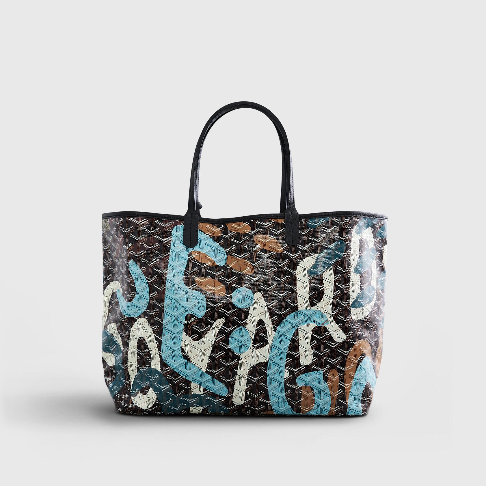 Goyard St. Louis Tote PM Black/Blue/Tan Camo Limited Edition - eliteUSA