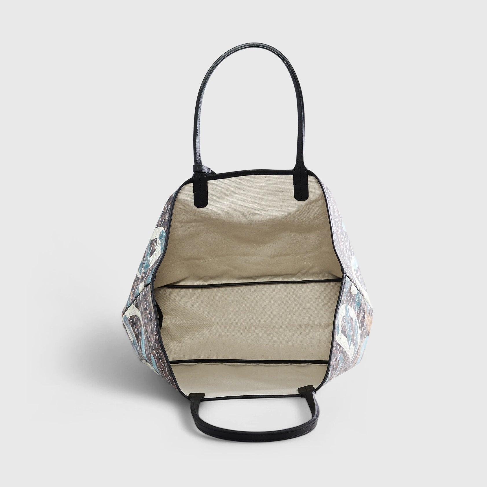 Goyard St. Louis Tote PM Black/Blue/Tan Camo Limited Edition - eliteUSA