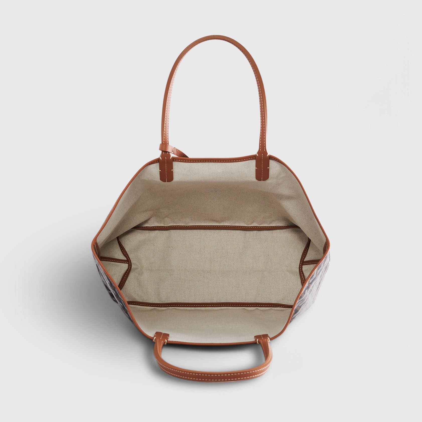 Goyard St. Louis Tote PM Black/Tan - eliteUSA