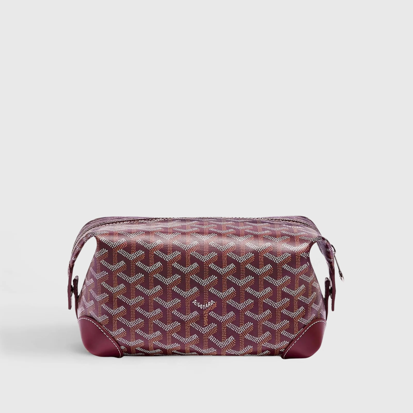 Goyard Bowling 25 Toiletry Bag Burgundy