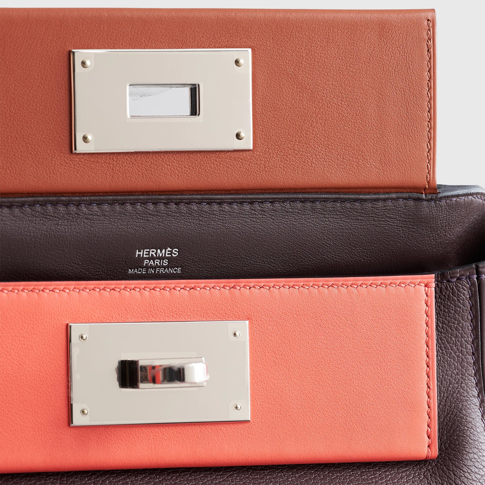 Hermès 24/24 Mini Rouge Sellier / Cuivre / Rose Texas Palladium Hardware - eliteUSA