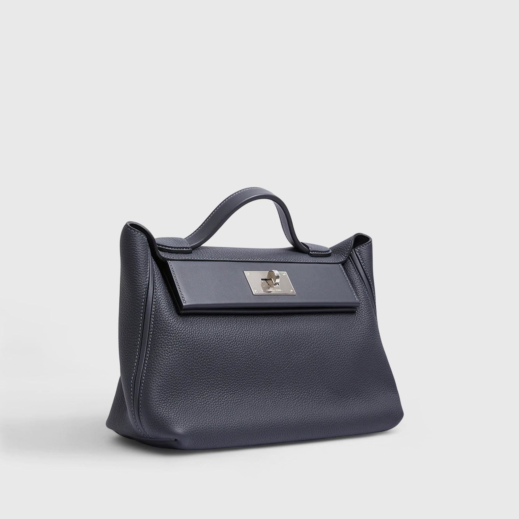 Hermès 24/24 29 Caban With Rose Shocking/Indigo Strap Palladium Hardware