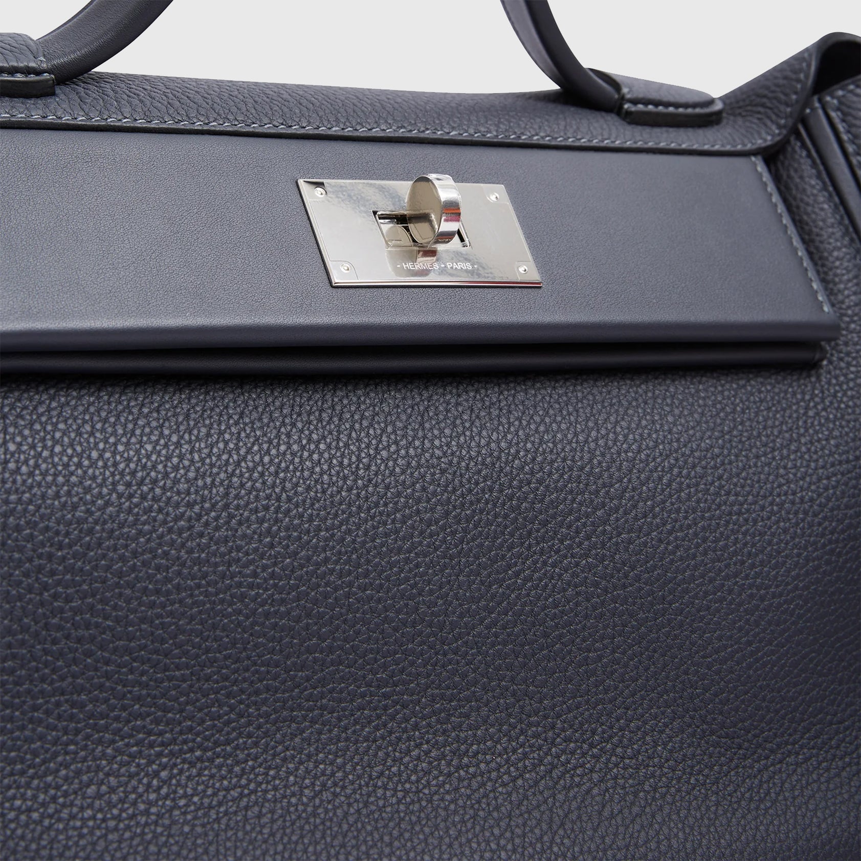 Hermès 24/24 29 Caban With Rose Shocking/Indigo Strap Palladium Hardware