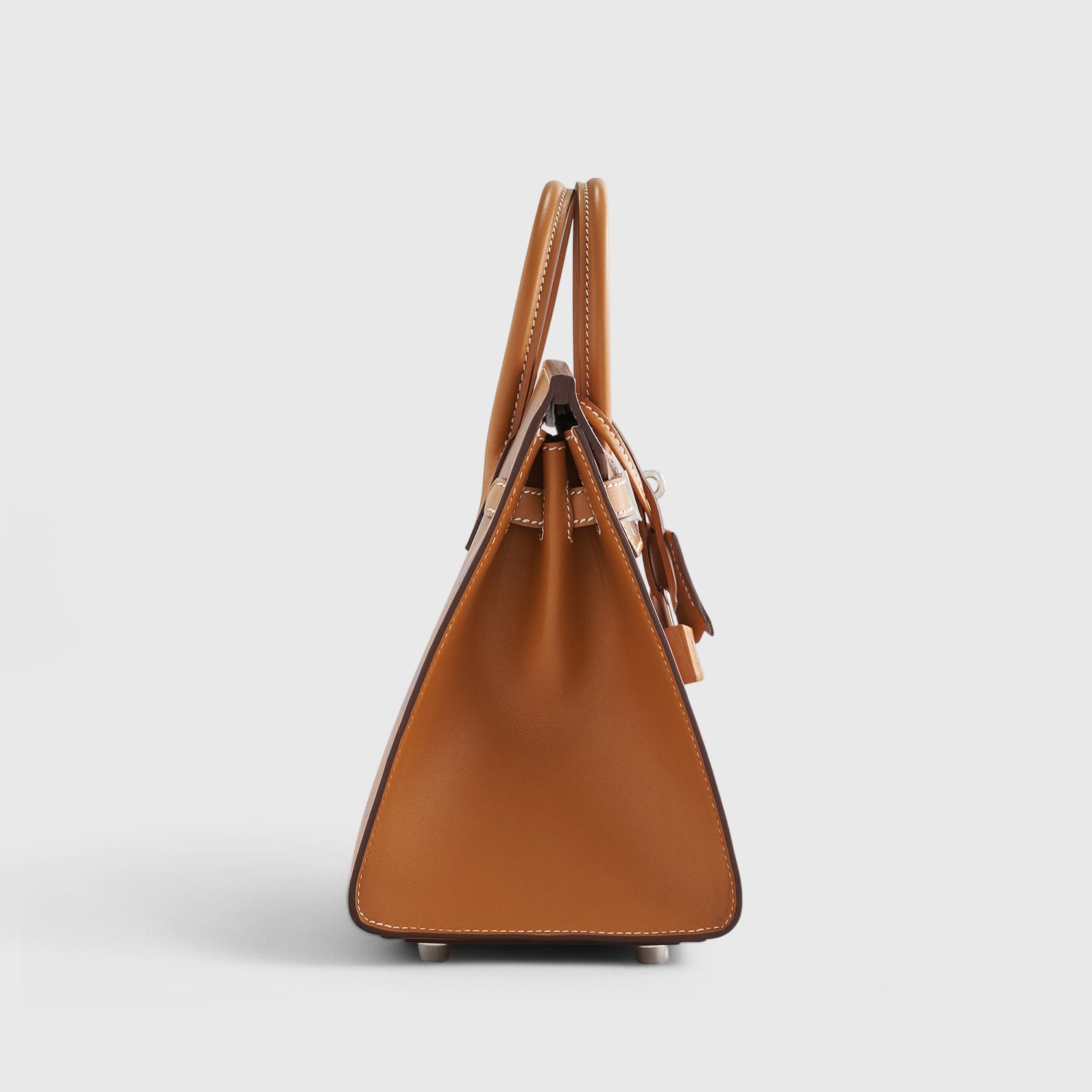 Hermès Birkin 25 Butler Natural Sable/Blue Palladium Hardware Maillons En Chain - eliteUSA