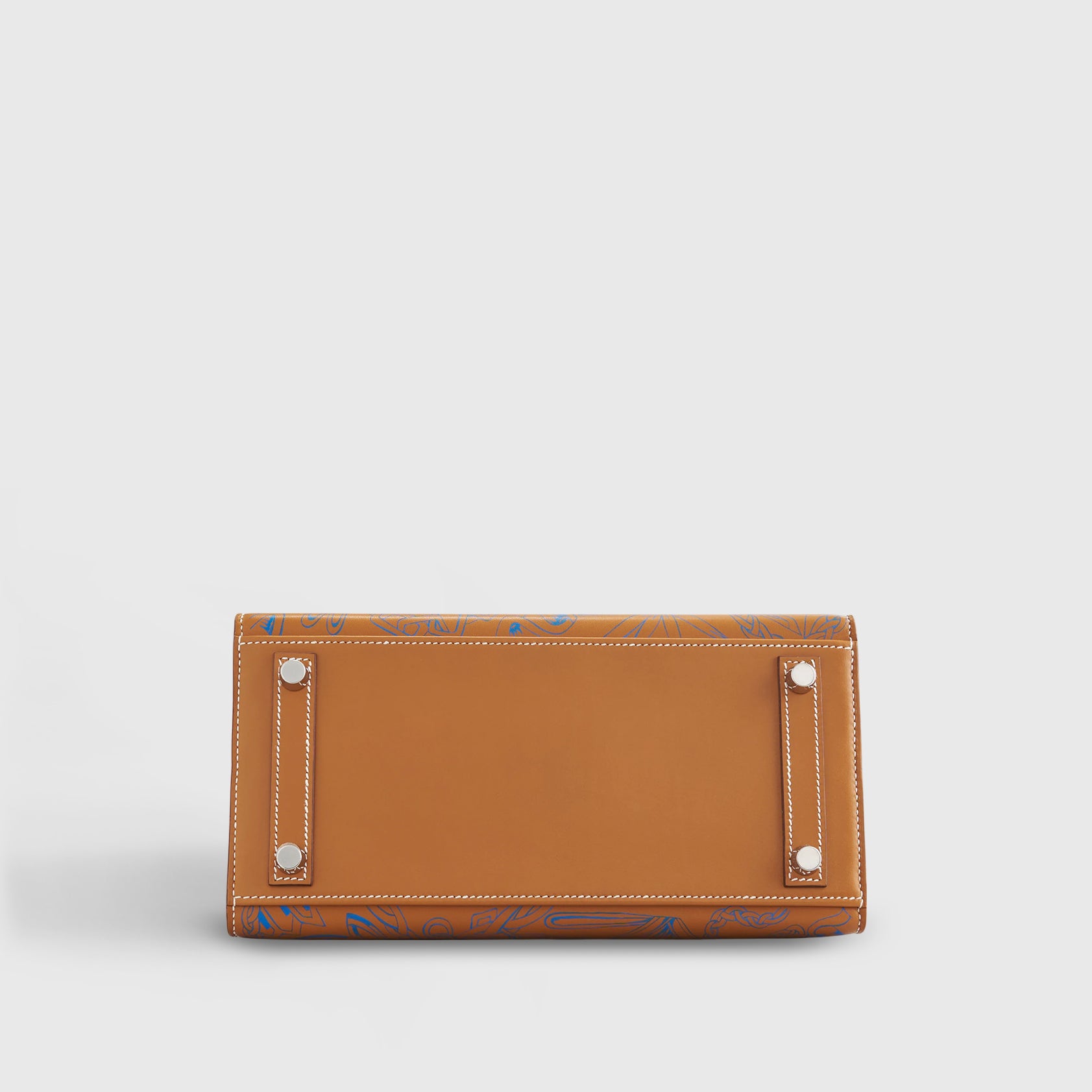 Hermès Birkin 25 Butler Natural Sable/Blue Palladium Hardware Maillons En Chain - eliteUSA