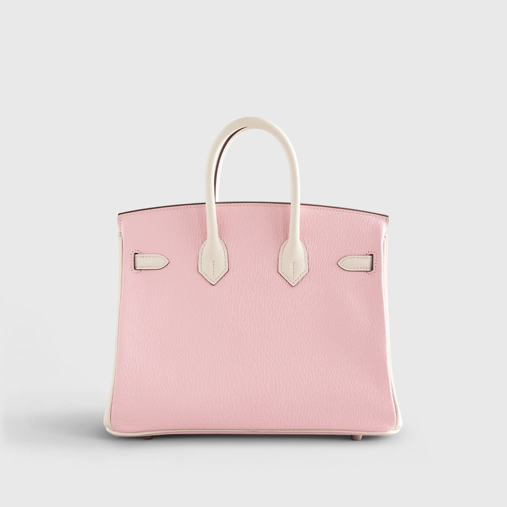 Hermès Birkin 25 Chevre Rose Sakura / Nata Palladium Hardware HSS - eliteUSA