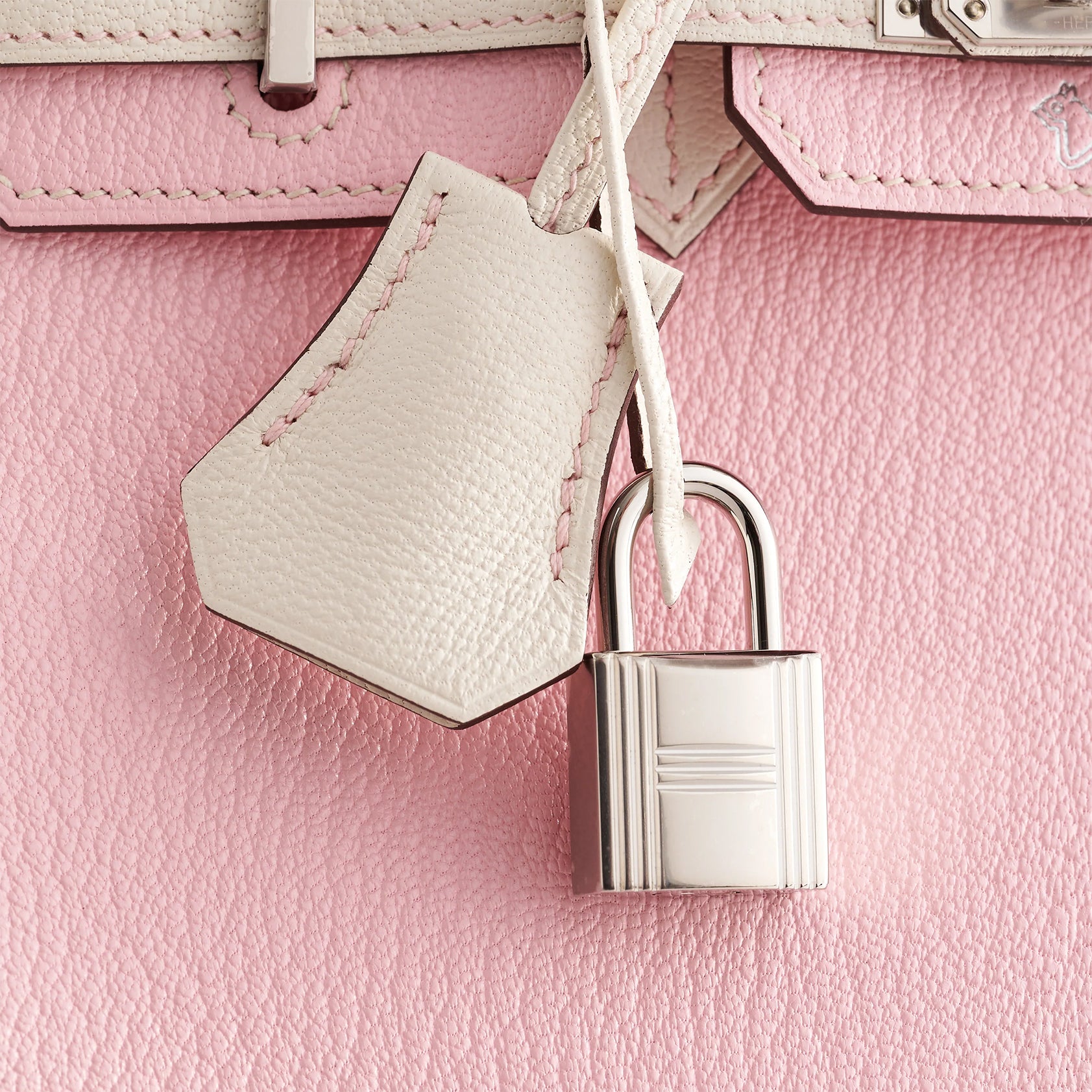 Hermès Birkin 25 Chevre Rose Sakura / Nata Palladium Hardware HSS - eliteUSA