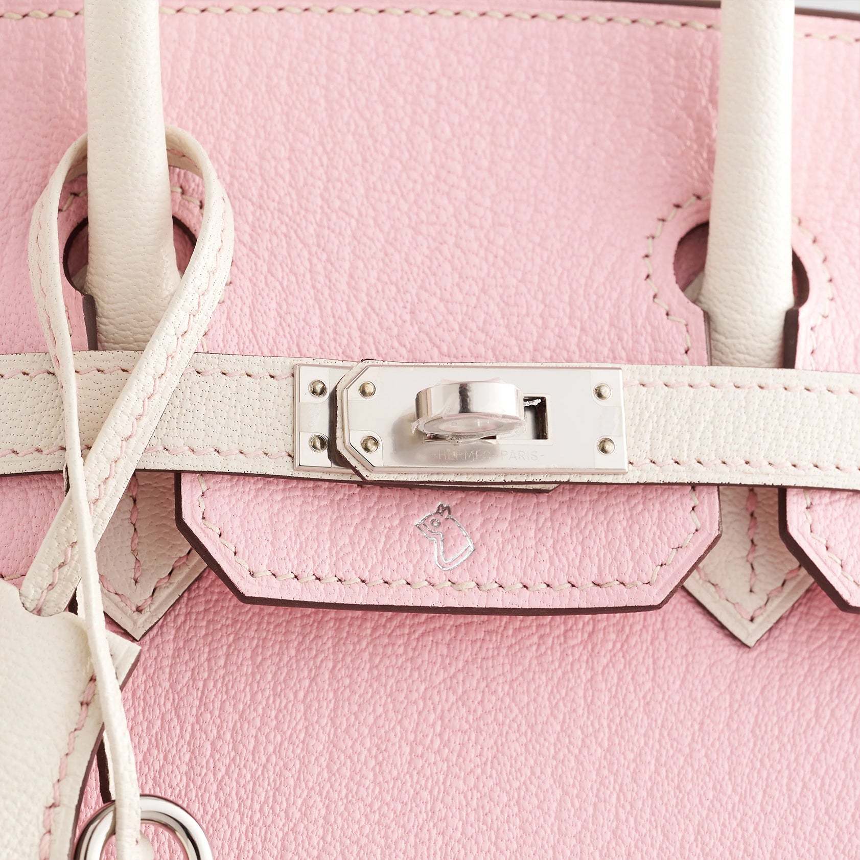Hermès Birkin 25 Chevre Rose Sakura / Nata Palladium Hardware HSS - eliteUSA