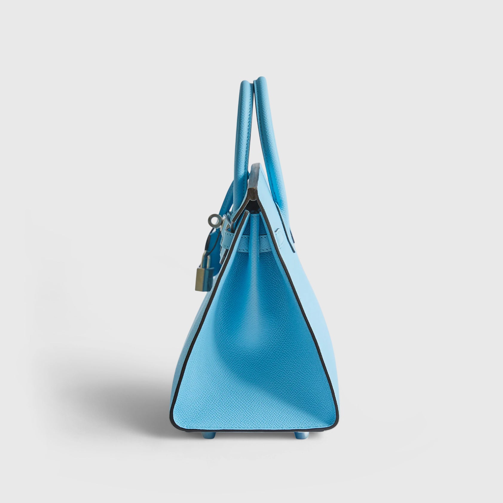 Hermès Birkin 25 Epsom Blue Celeste Palladium Hardware Sellier