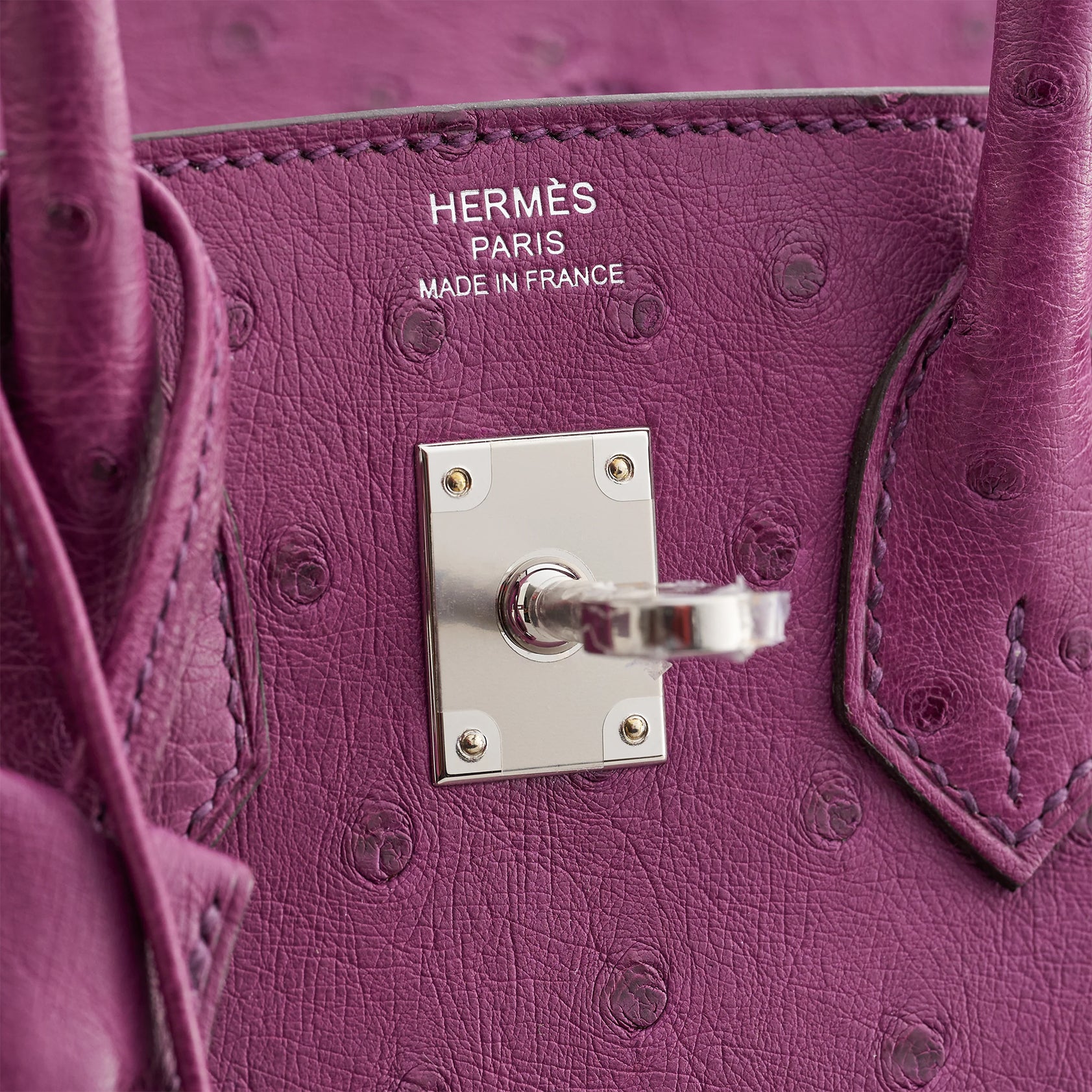 Hermès Birkin 25 Ostrich Anemone Palladium Hardware