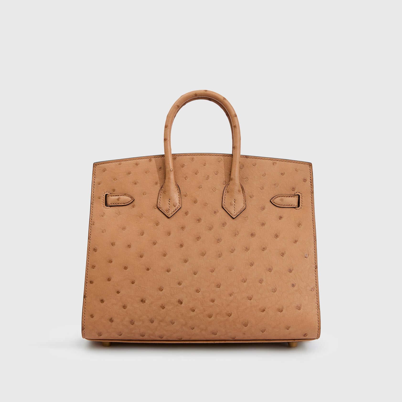 Hermès Birkin 25 Ostrich Chai Sellier Gold Hardware