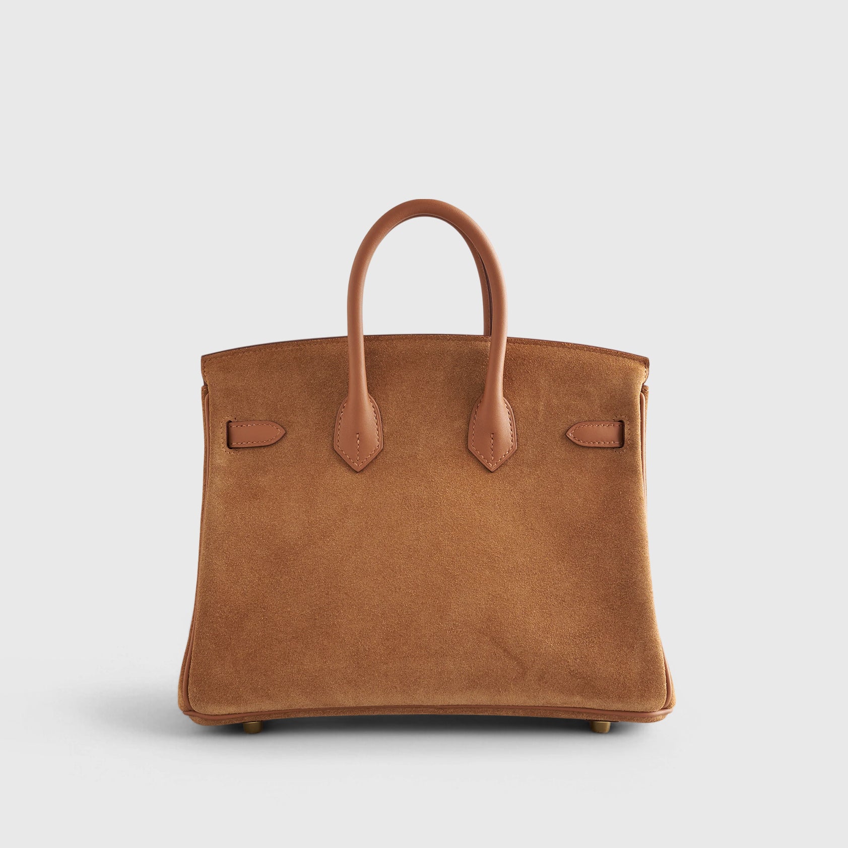Hermès Birkin 25 Suede, Swift Chamois/Gold Grizzly Gold Hardware