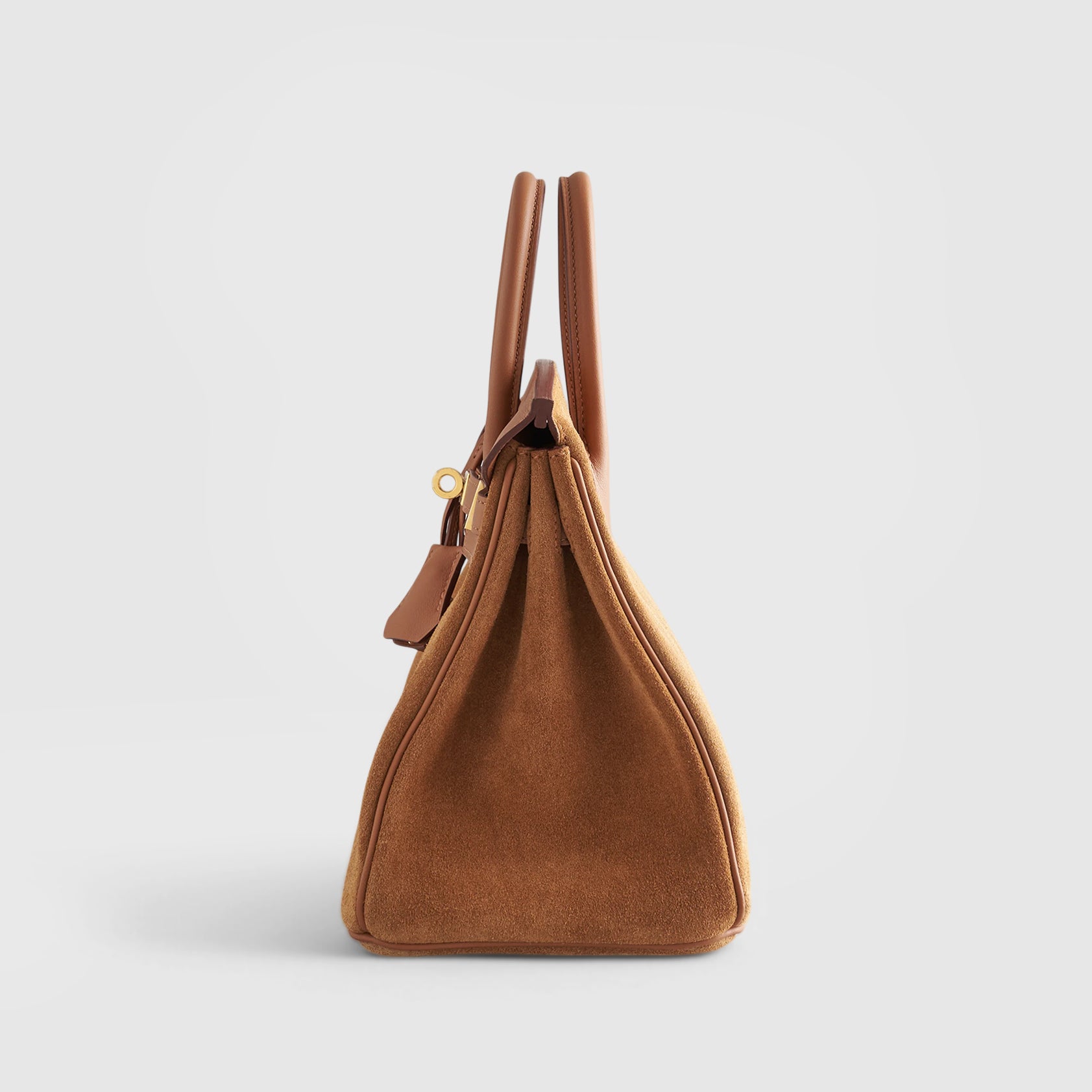 Hermès Birkin 25 Suede, Swift Chamois/Gold Grizzly Gold Hardware