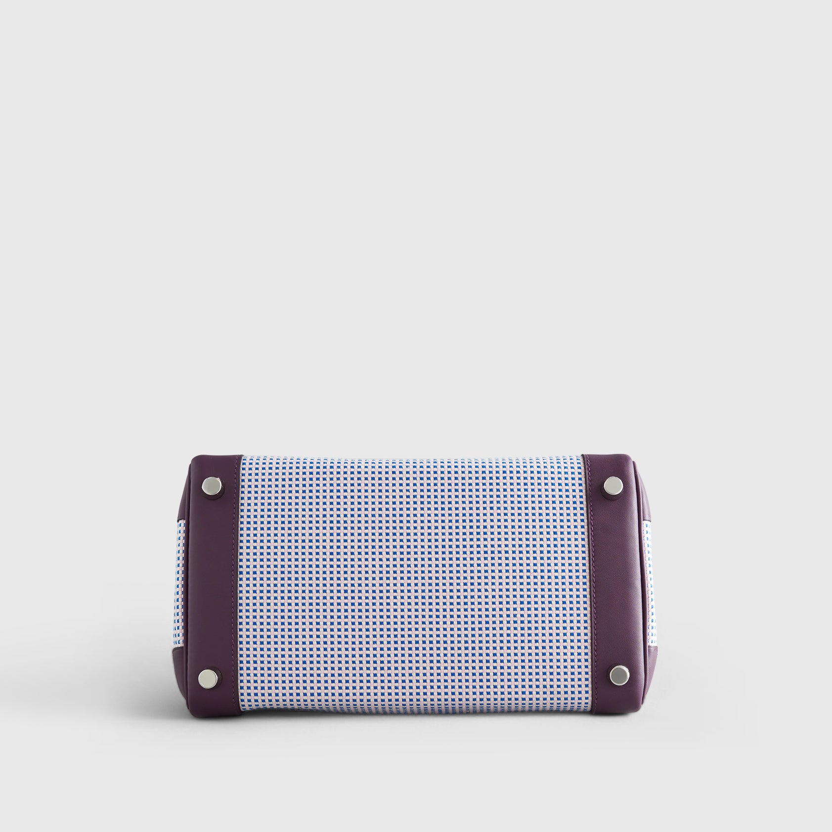 Hermès Birkin 25 Swift, Toila Ecru/Mauve/Blue Bill/Cassis Quadrille Palladium Hardware