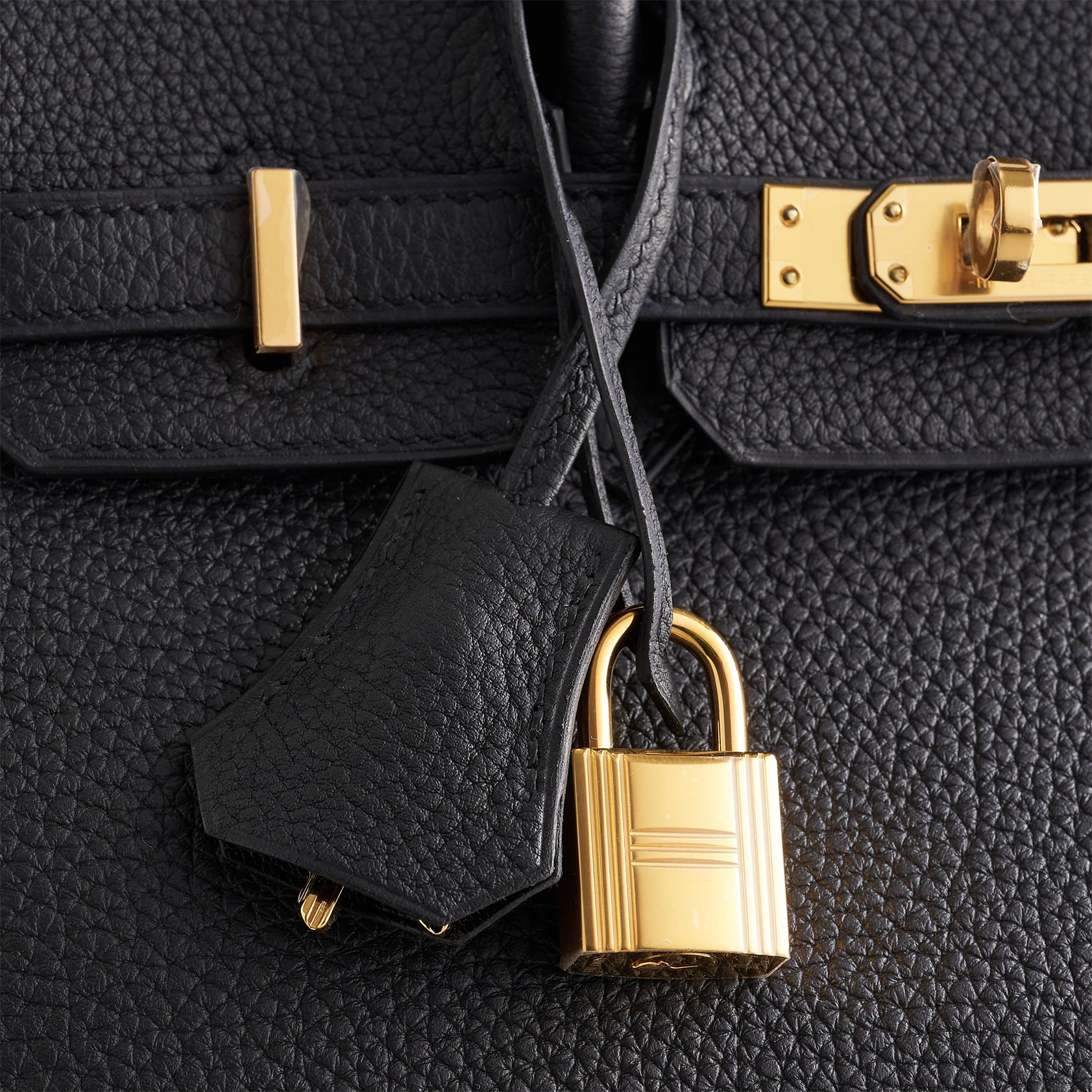 Hermès Birkin 25 Togo Black Gold Hardware