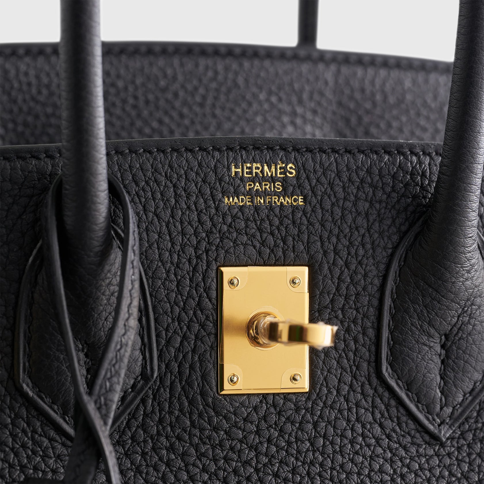 Hermès Birkin 25 Togo Black Gold Hardware