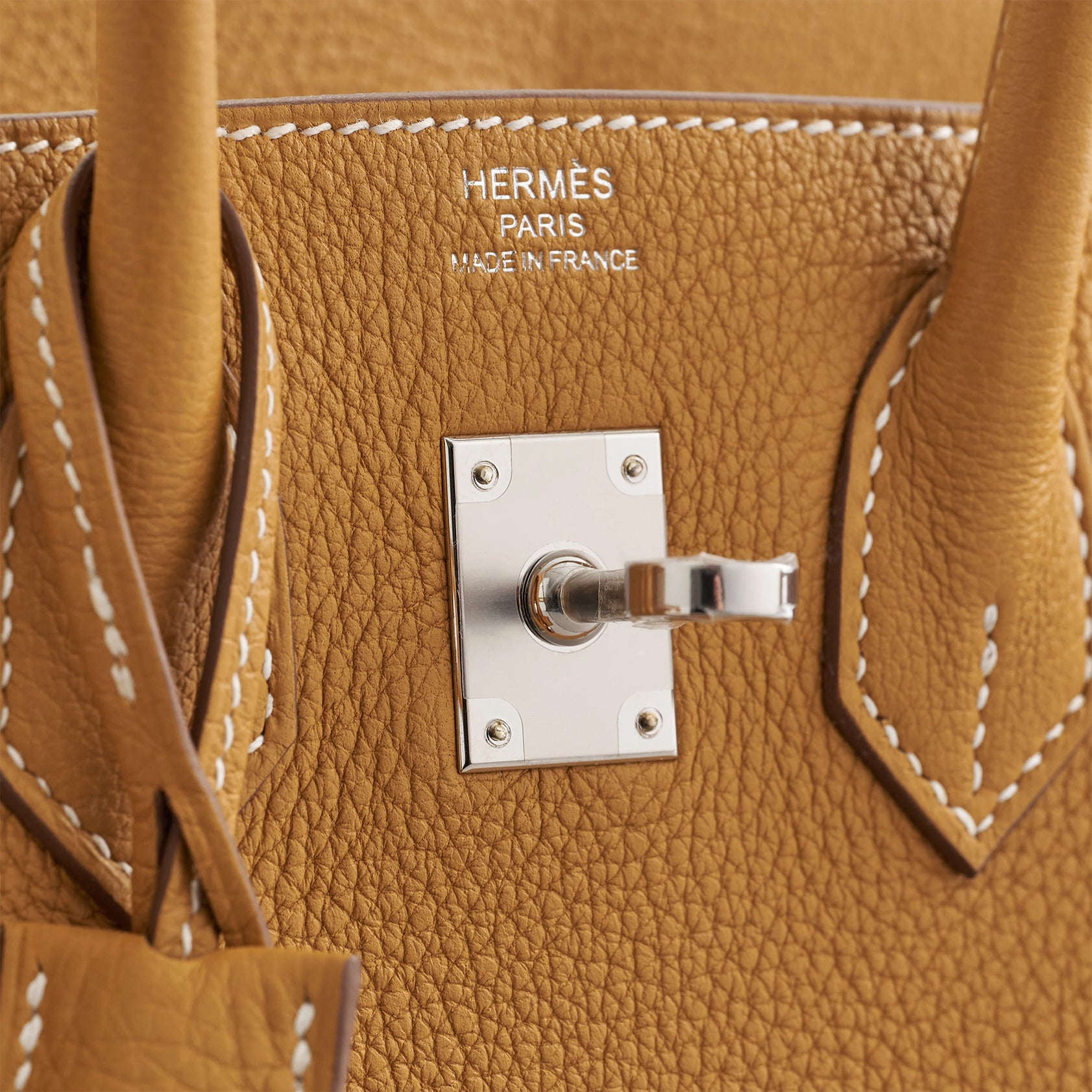 Hermès Birkin 25 Togo Natural Sable Palladium Hardware - eliteUSA