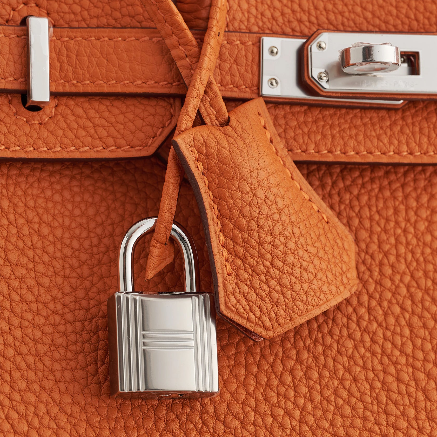Hermès Birkin 25 Togo Orange Palladium Hardware - eliteUSA