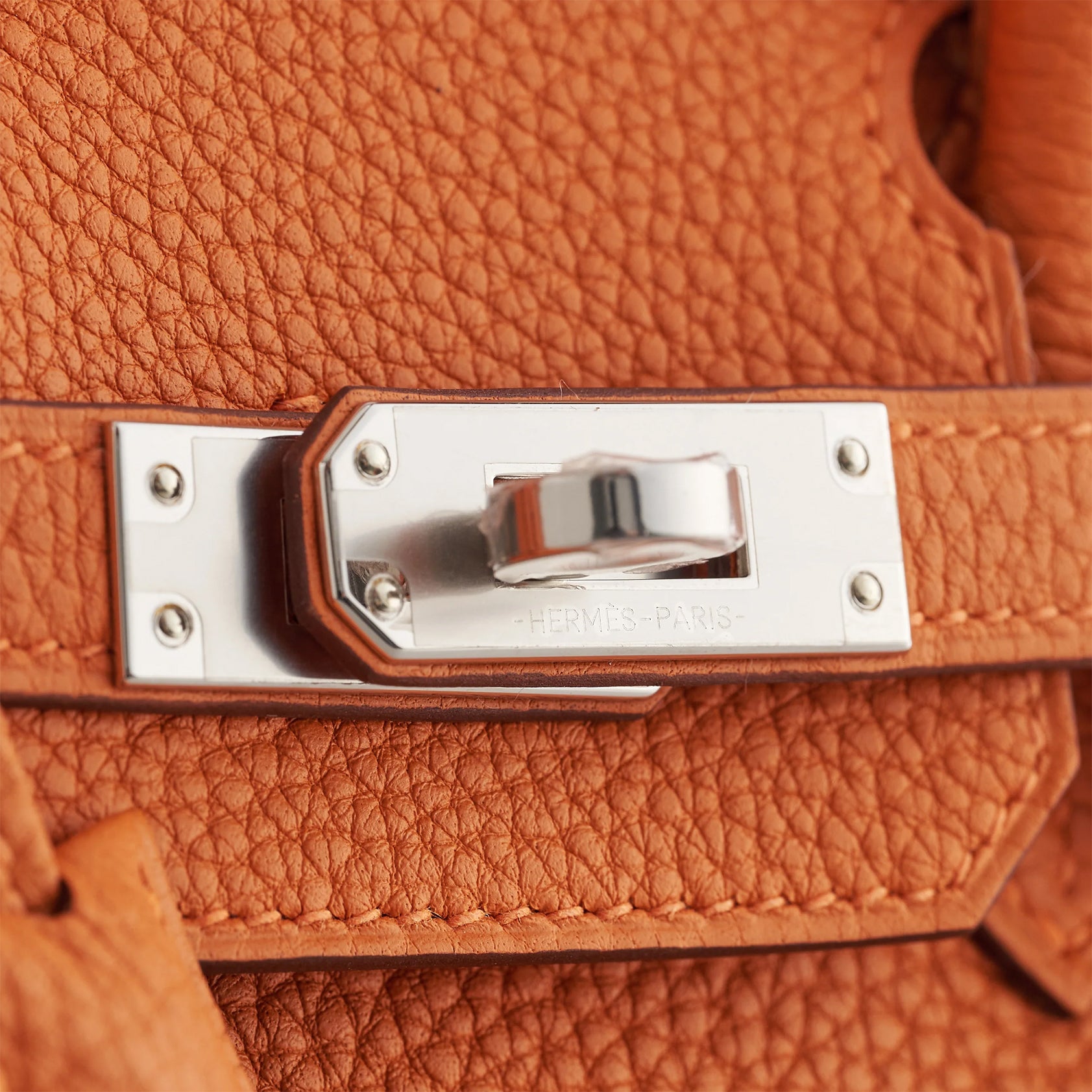 Hermès Birkin 25 Togo Orange Palladium Hardware - eliteUSA