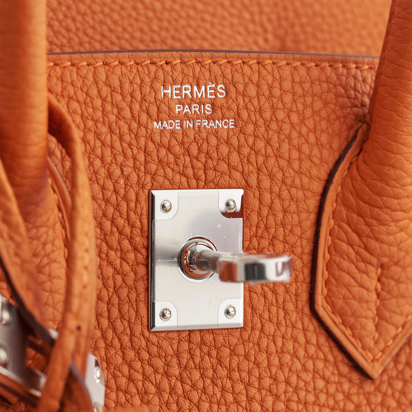Hermès Birkin 25 Togo Orange Palladium Hardware - eliteUSA