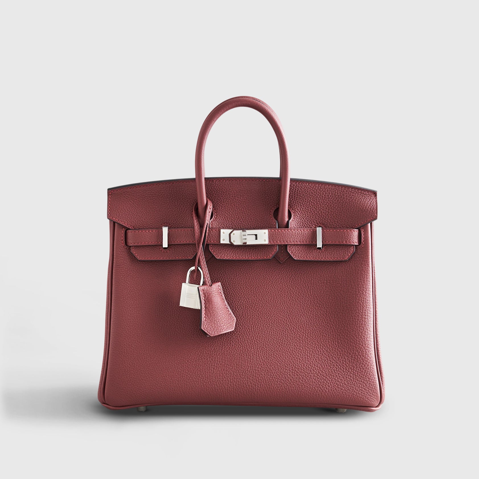 Hermès Birkin 25 Togo Rouge H Pallidum Hardware