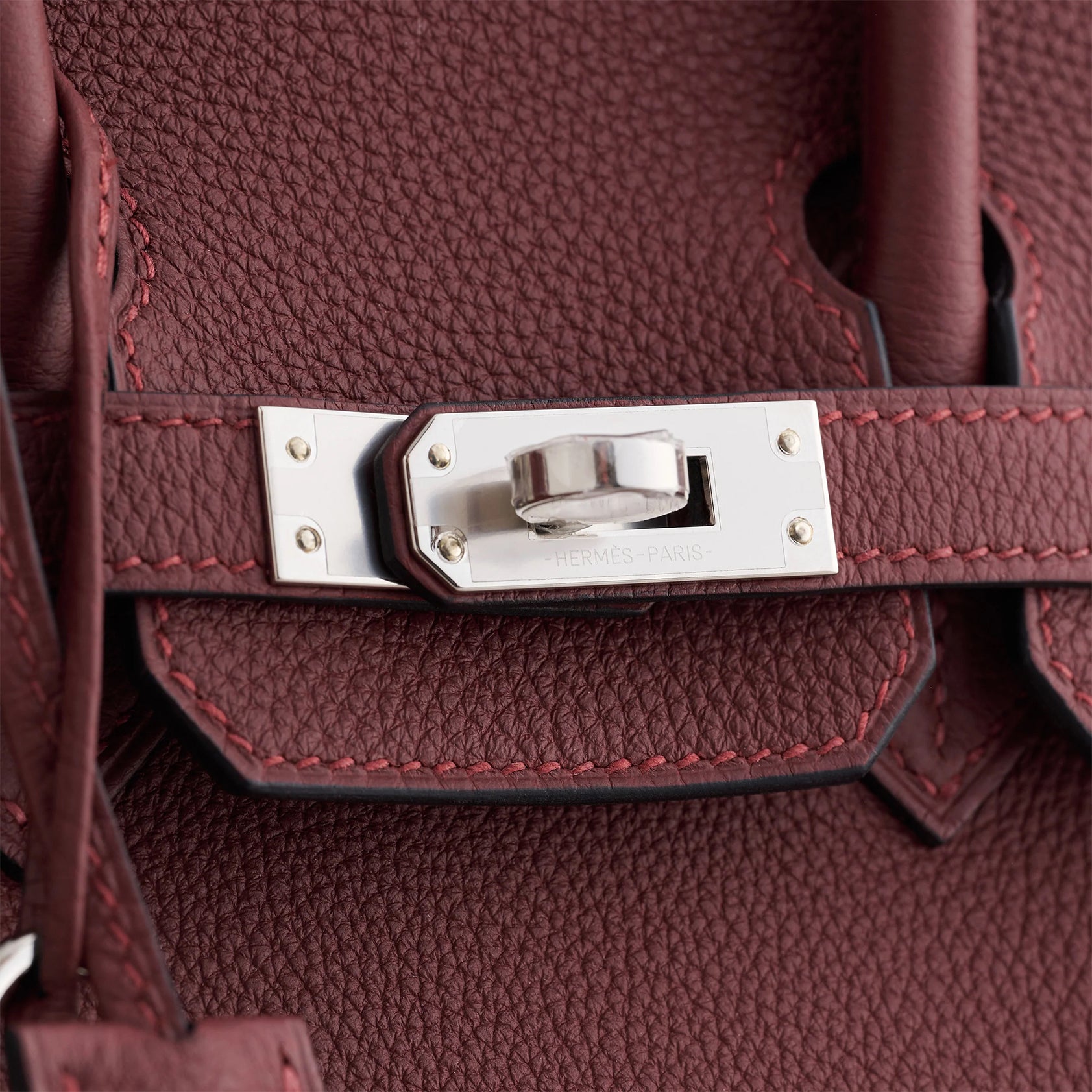 Hermès Birkin 25 Togo Rouge H Pallidum Hardware