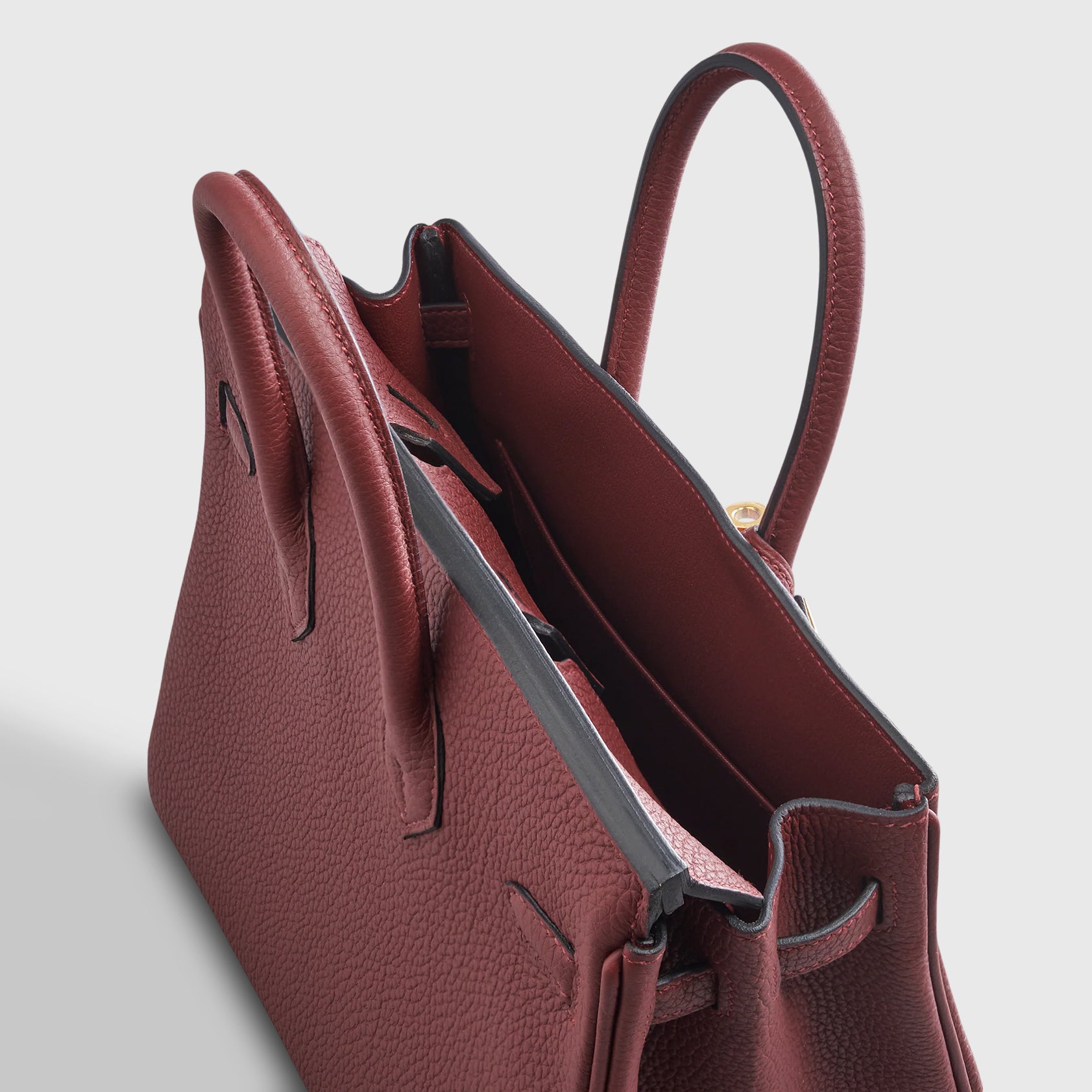 Hermès Birkin 25 Togo Rouge Sellier Retourne Gold Hardware - eliteUSA