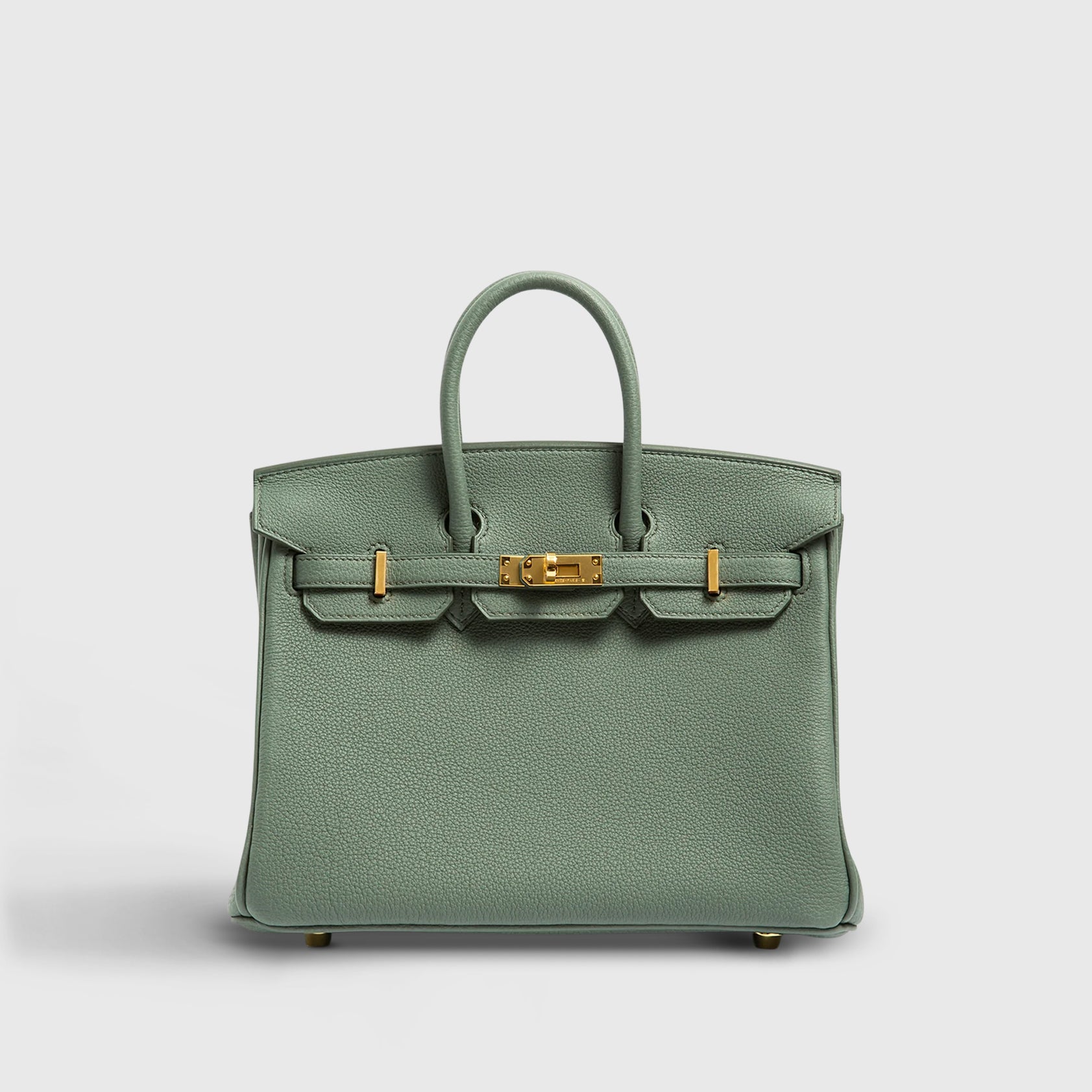 Hermès Birkin 25 Togo Vert Amande Gold Hardware Retourne