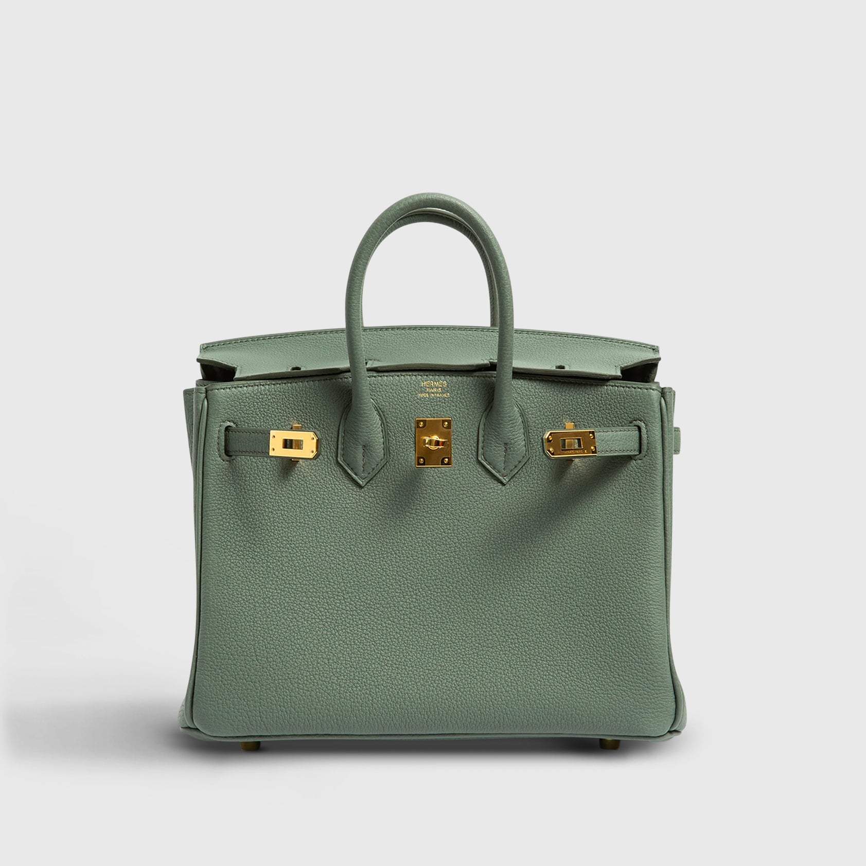 Hermès Birkin 25 Togo Vert Amande Gold Hardware Retourne