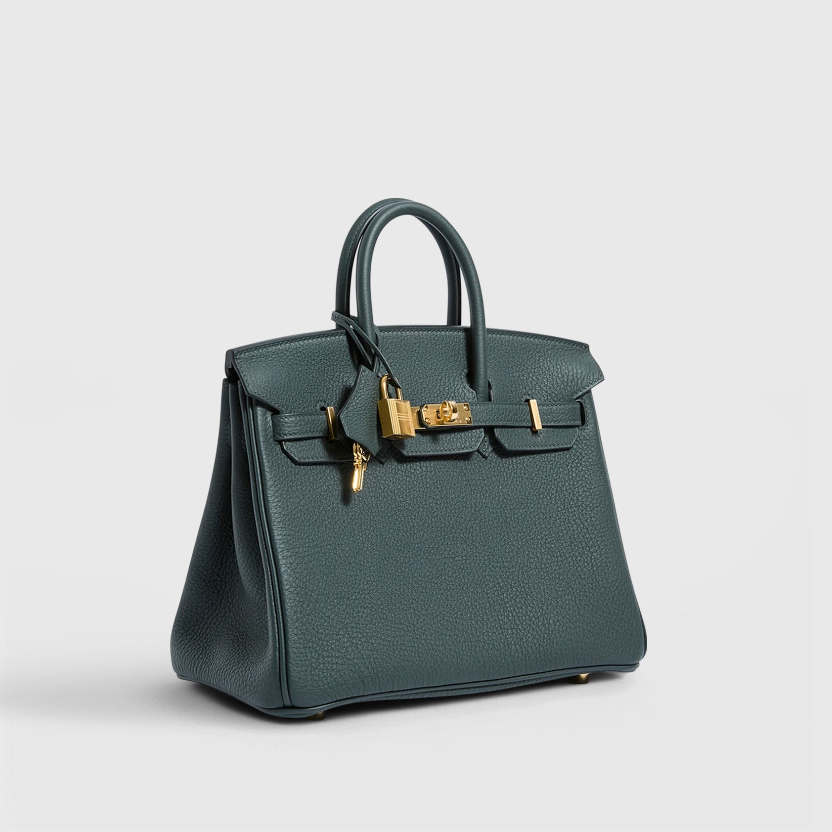 Hermès Birkin 25 Togo Vert Fonce Gold Hardware