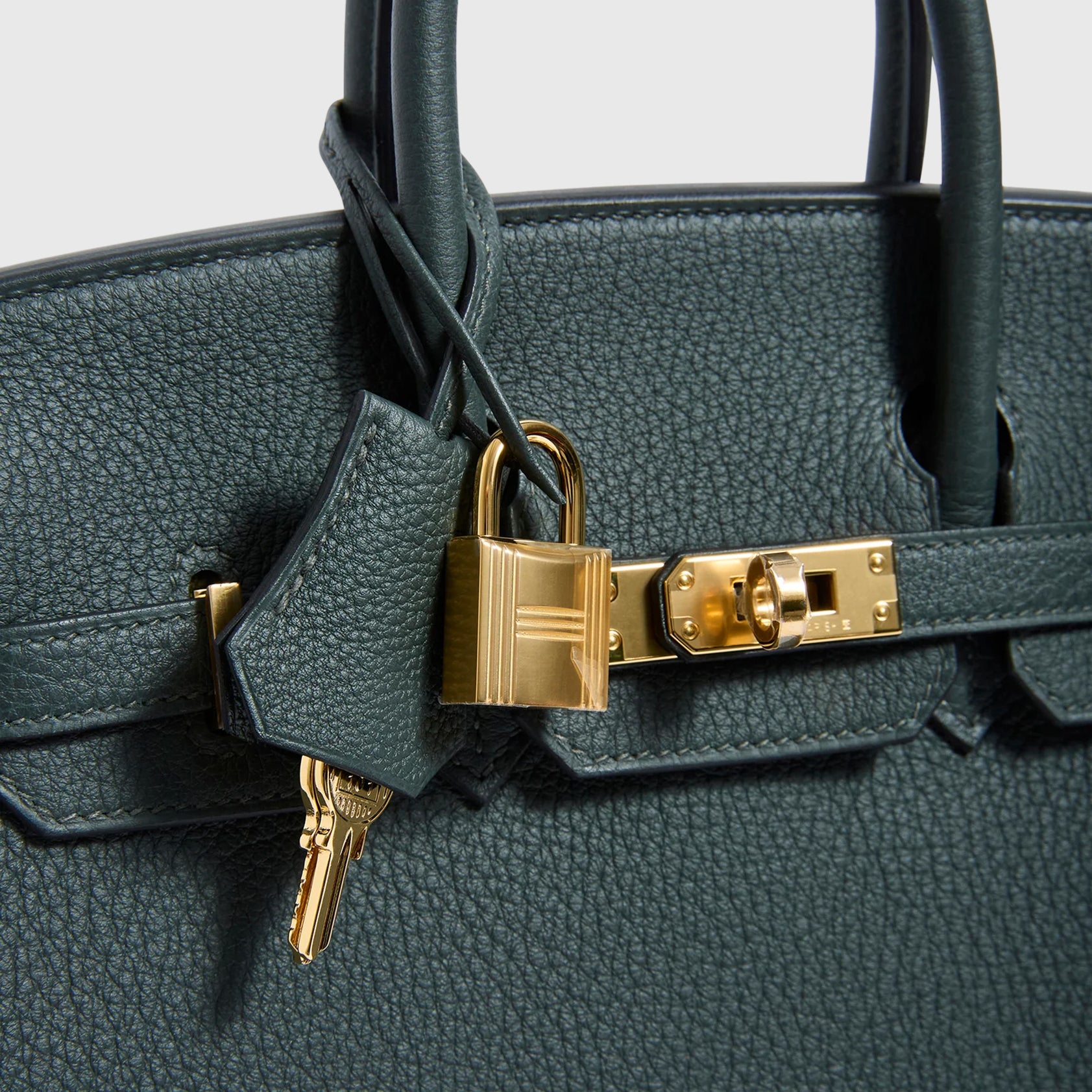 Hermès Birkin 25 Togo Vert Fonce Gold Hardware