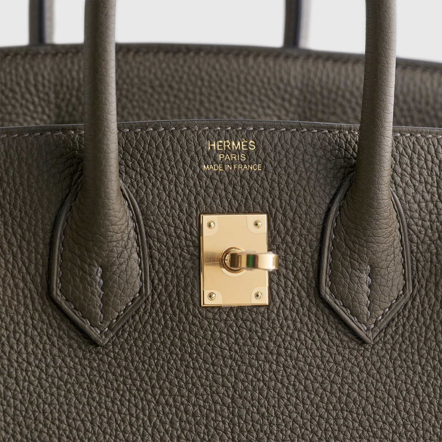 Hermès Birkin 25 Togo Vert Maquis/Blue Lin Permabrass Hardware