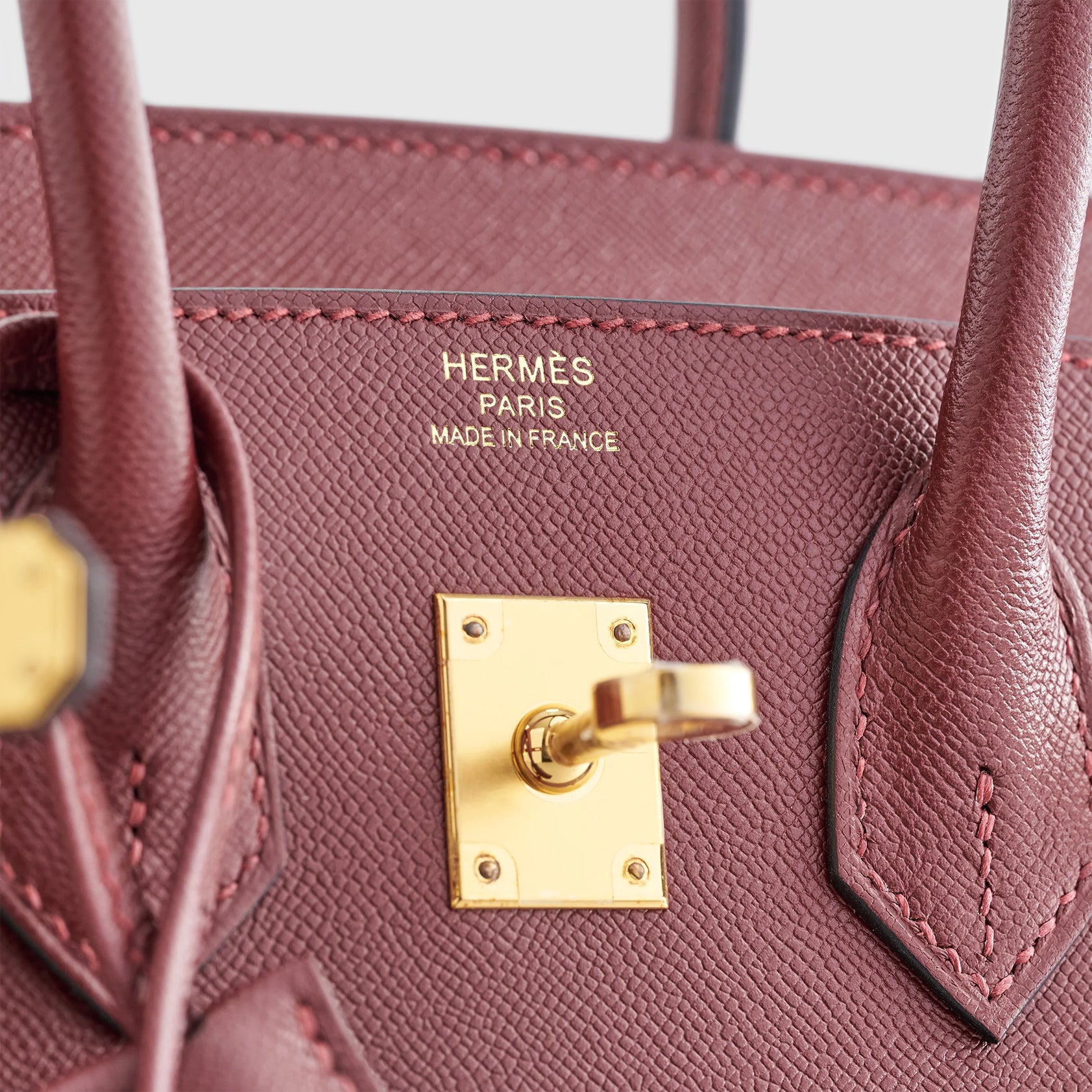 Hermès Birkin 25 Veau Madame Rouge H Gold Hardware - eliteUSA