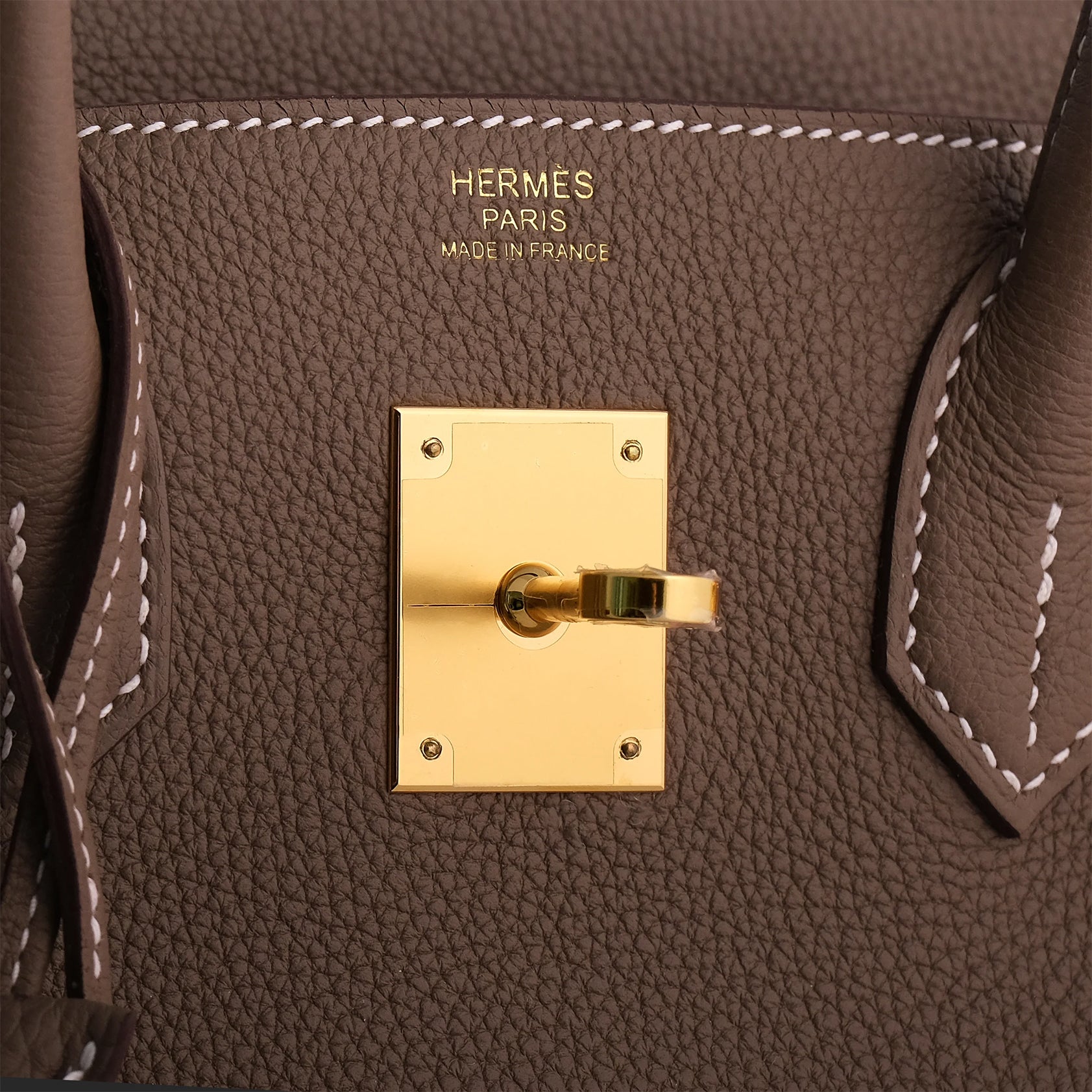 Hermès Birkin 30 Togo Etoupe Retourne Gold Hardware - eliteUSA