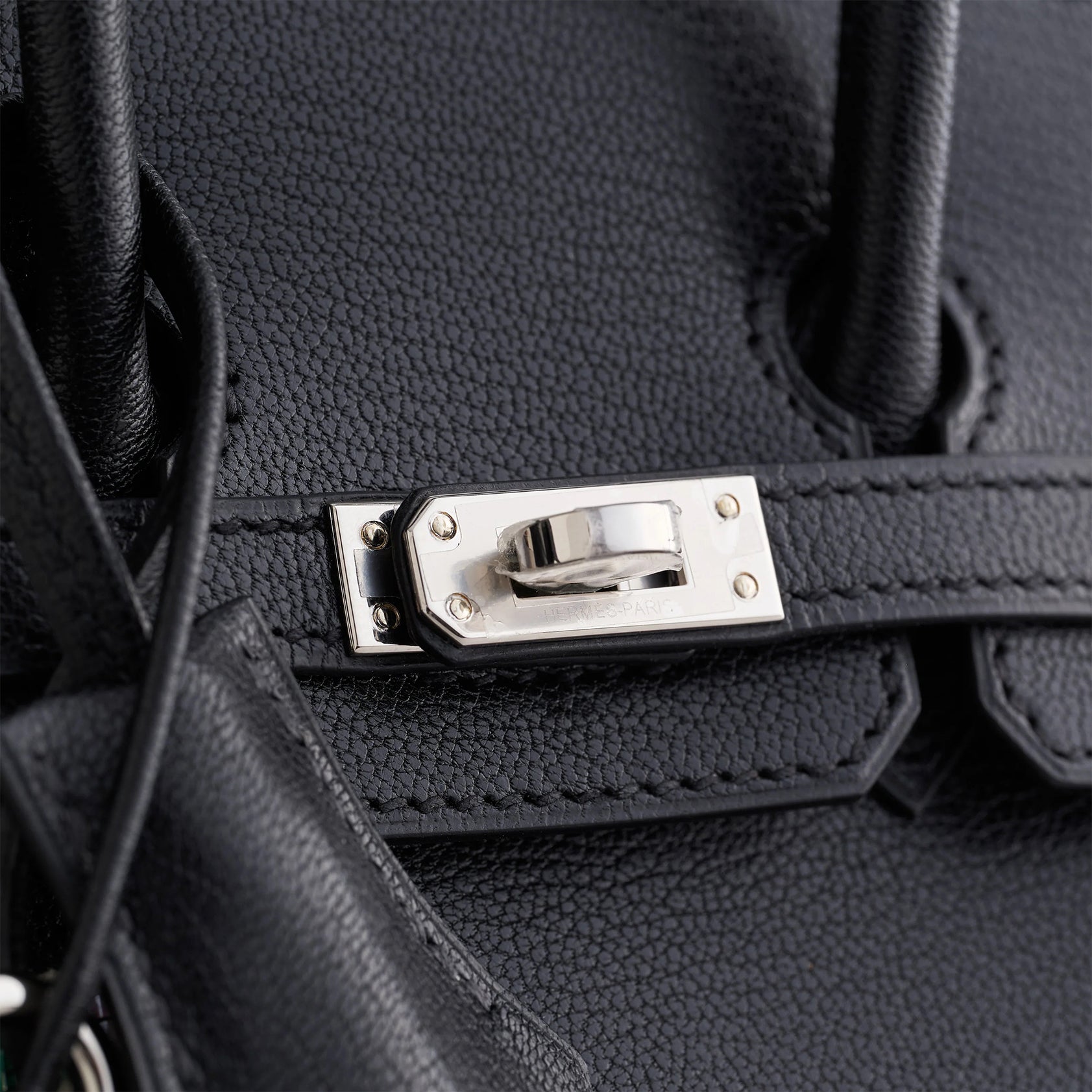 Hermès Birkin Bouclerie 20 Chamkilight Chevre Black Palladium Hardware