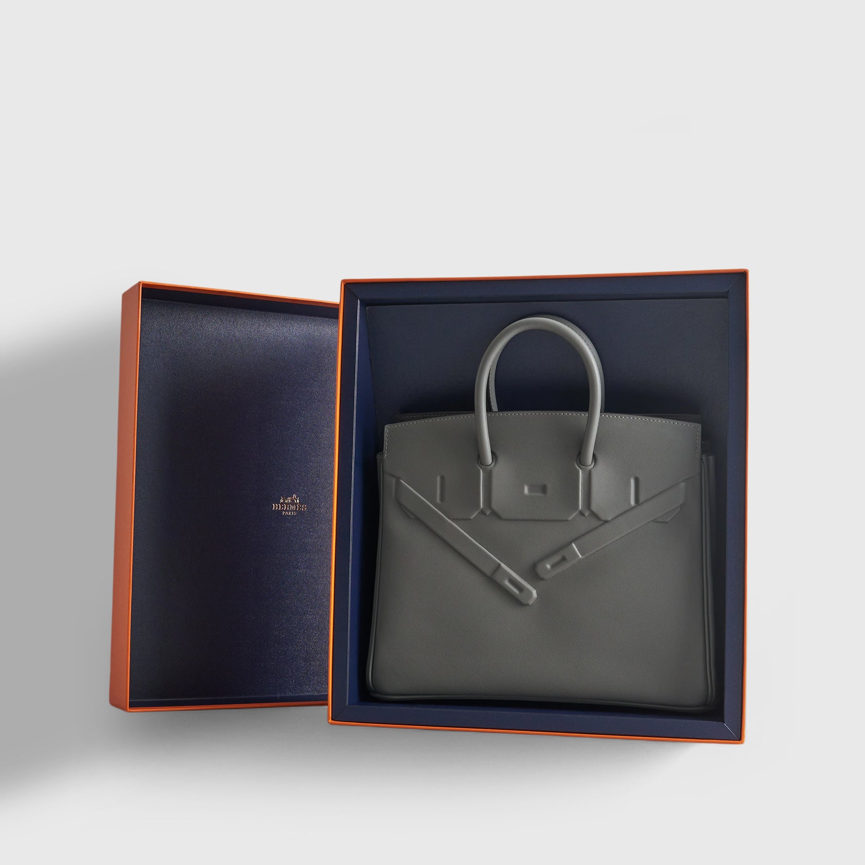 Hermès Birkin Shadow 25 Swift Gris Meyer Palladium Hardware - eliteUSA