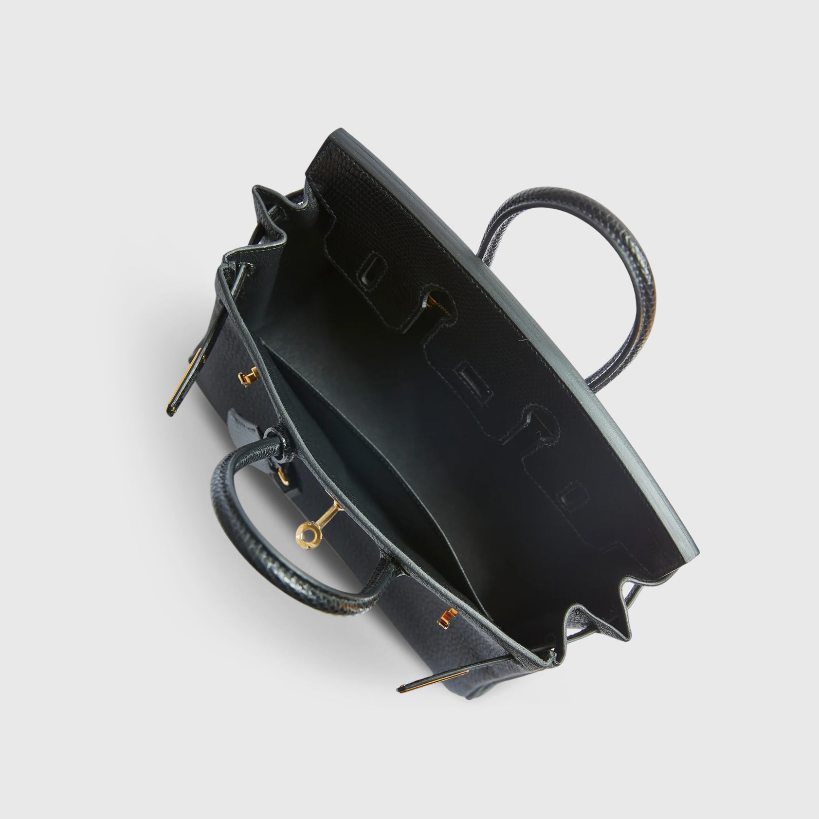 Hermès Birkin Touch 25 Lizard Black Gold Hardware