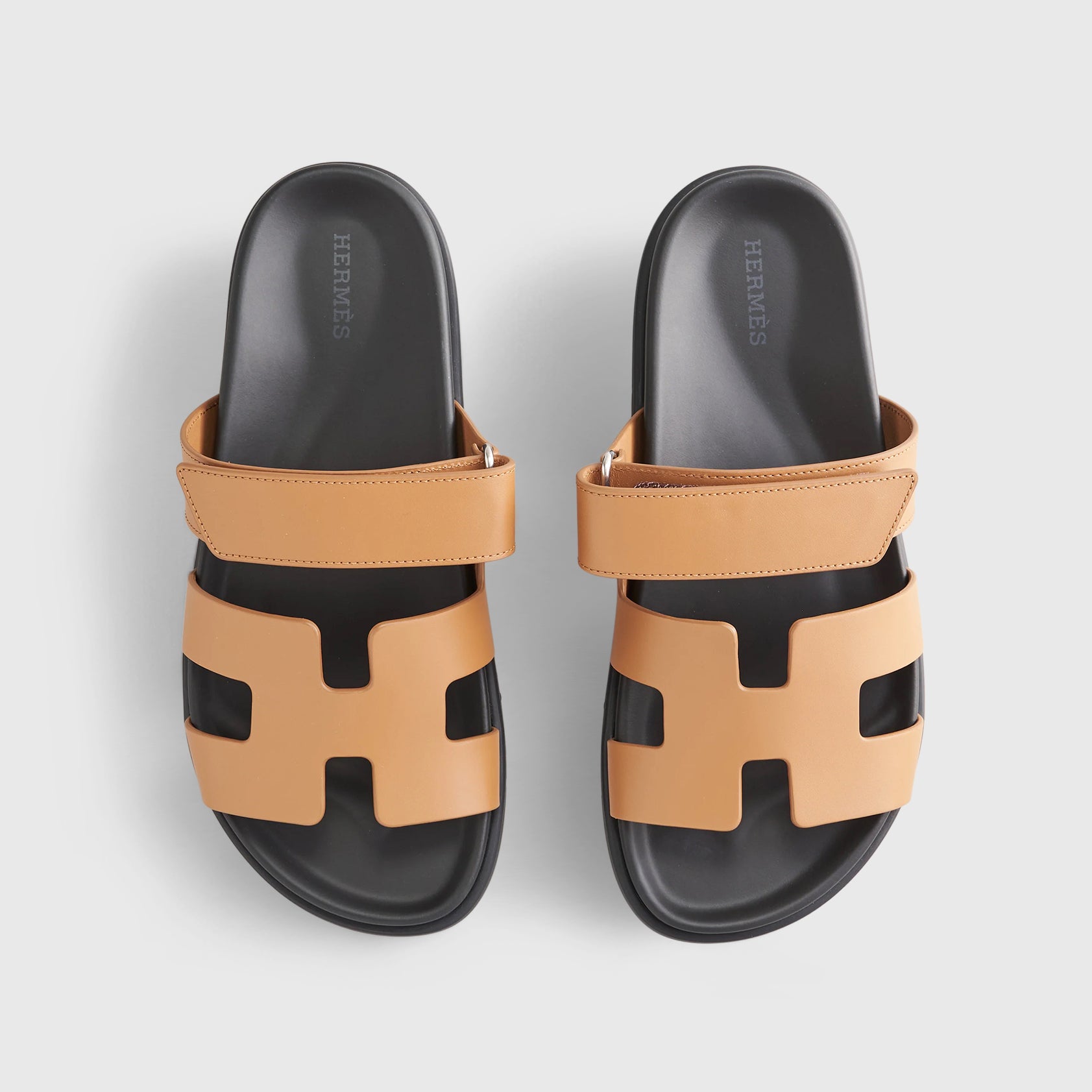 Hermès Chypre Sandals Calfskin Natural