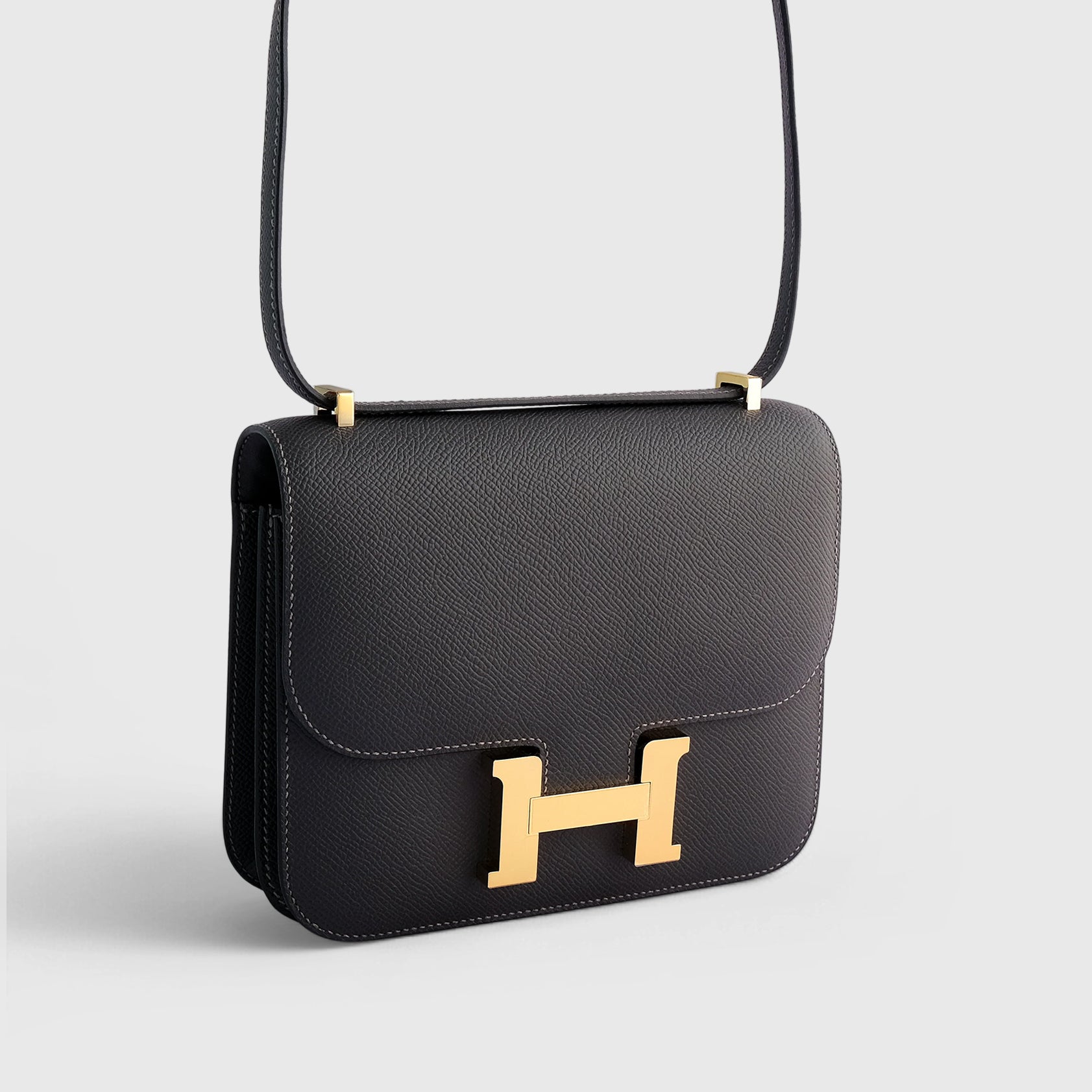 Hermès Constance 18 Epsom Graphite Permabrass Hardware - eliteUSA
