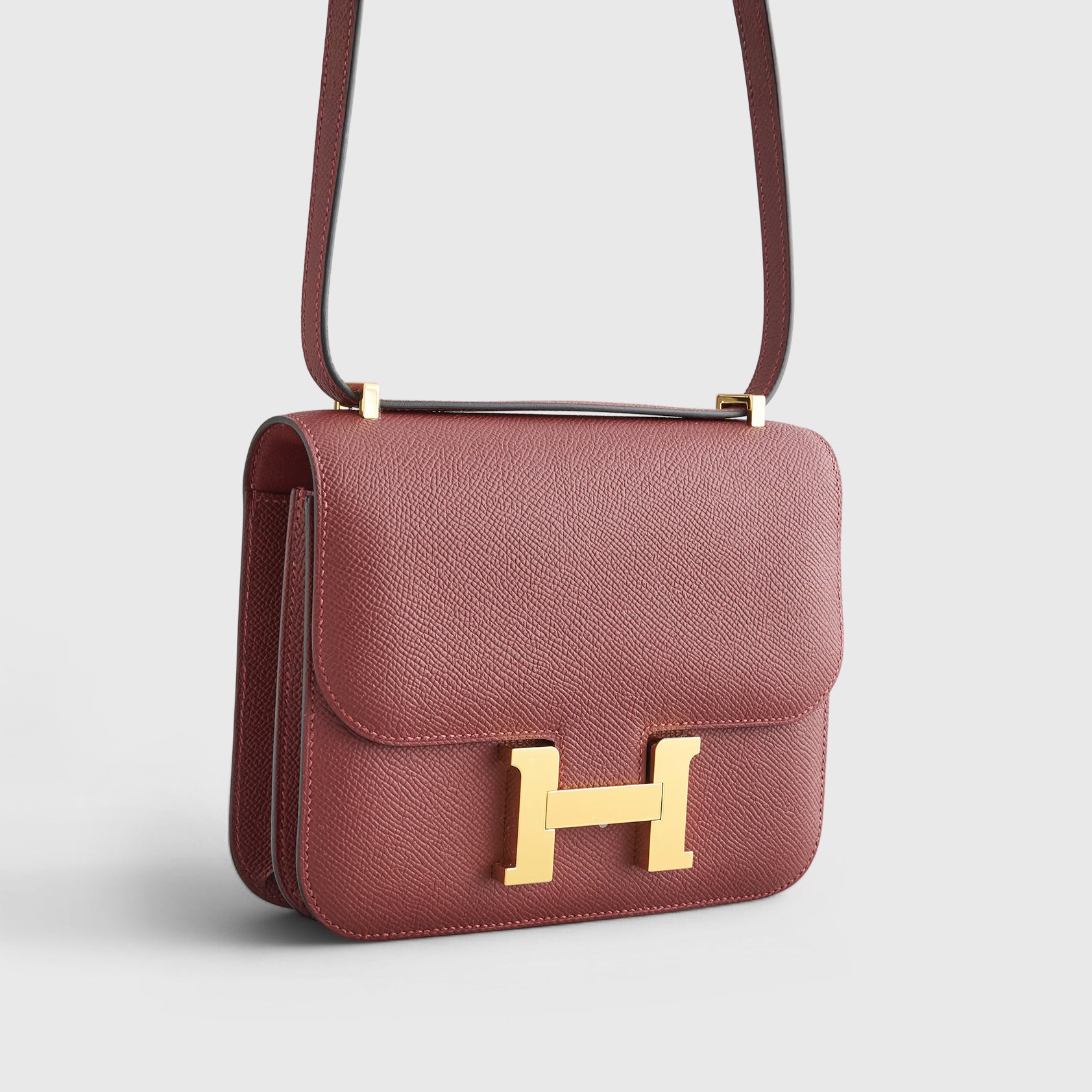 Hermès Constance 18 Epsom Rouge H Gold Hardware - eliteUSA
