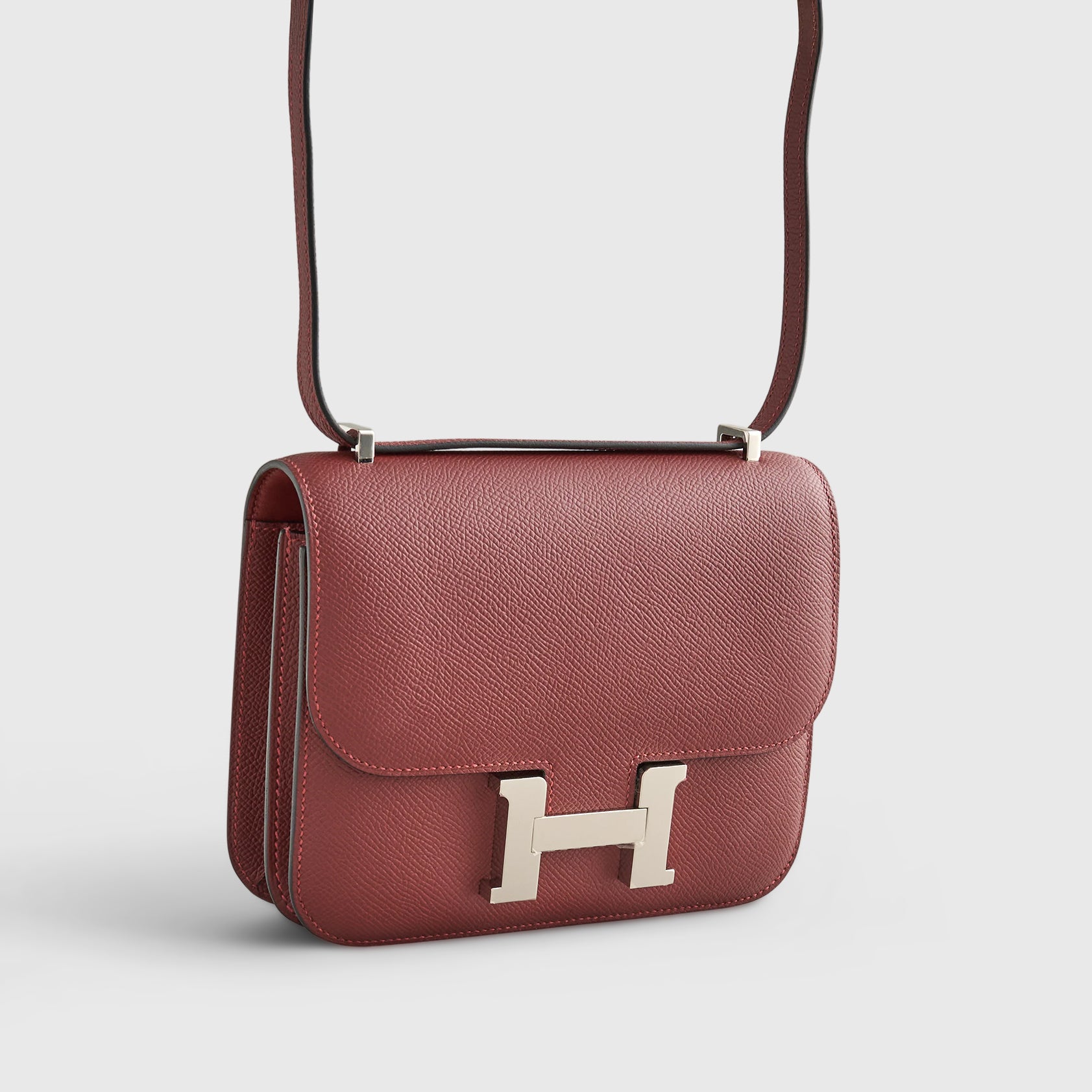Hermès Constance 18 Epsom Rouge H Palladium Hardware - eliteUSA