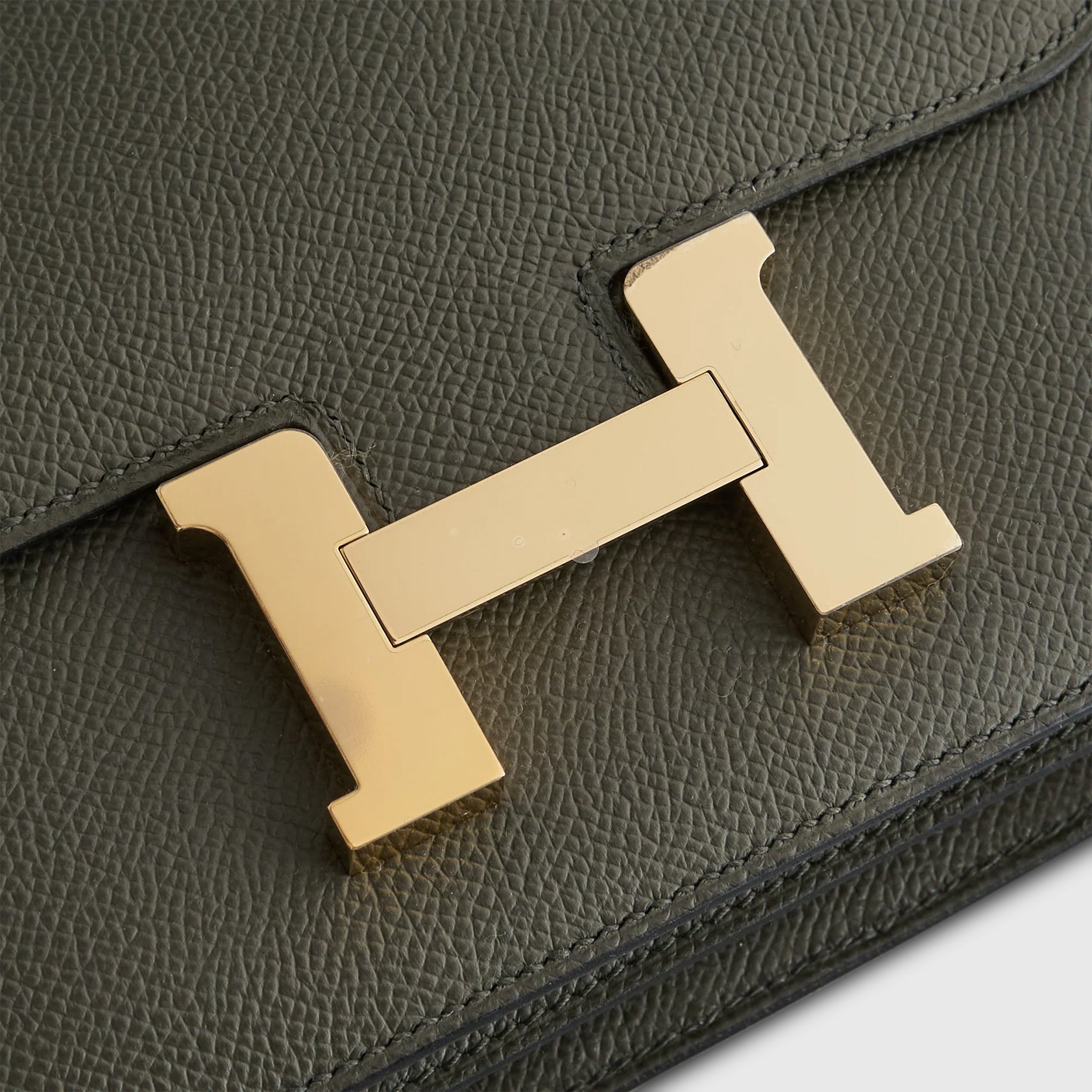 Hermès Constance 18 Epsom Vert De Gris Permabrass Hardware
