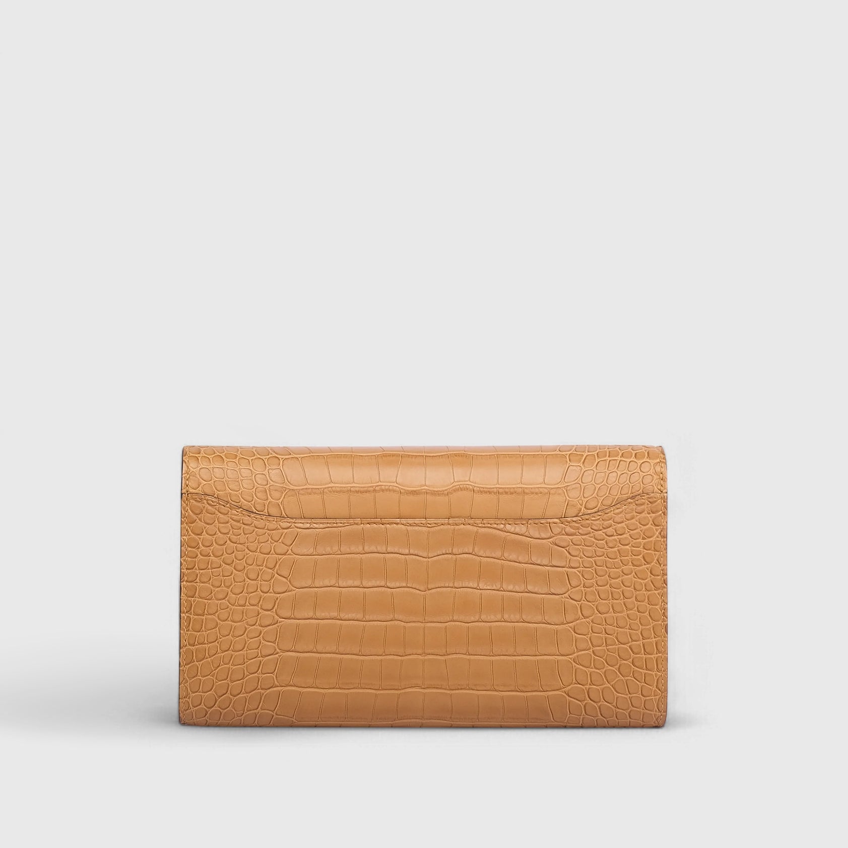 Hermès Constance Long To Go Wallet Alligator Matte Kraft Gold Hardware - eliteUSA